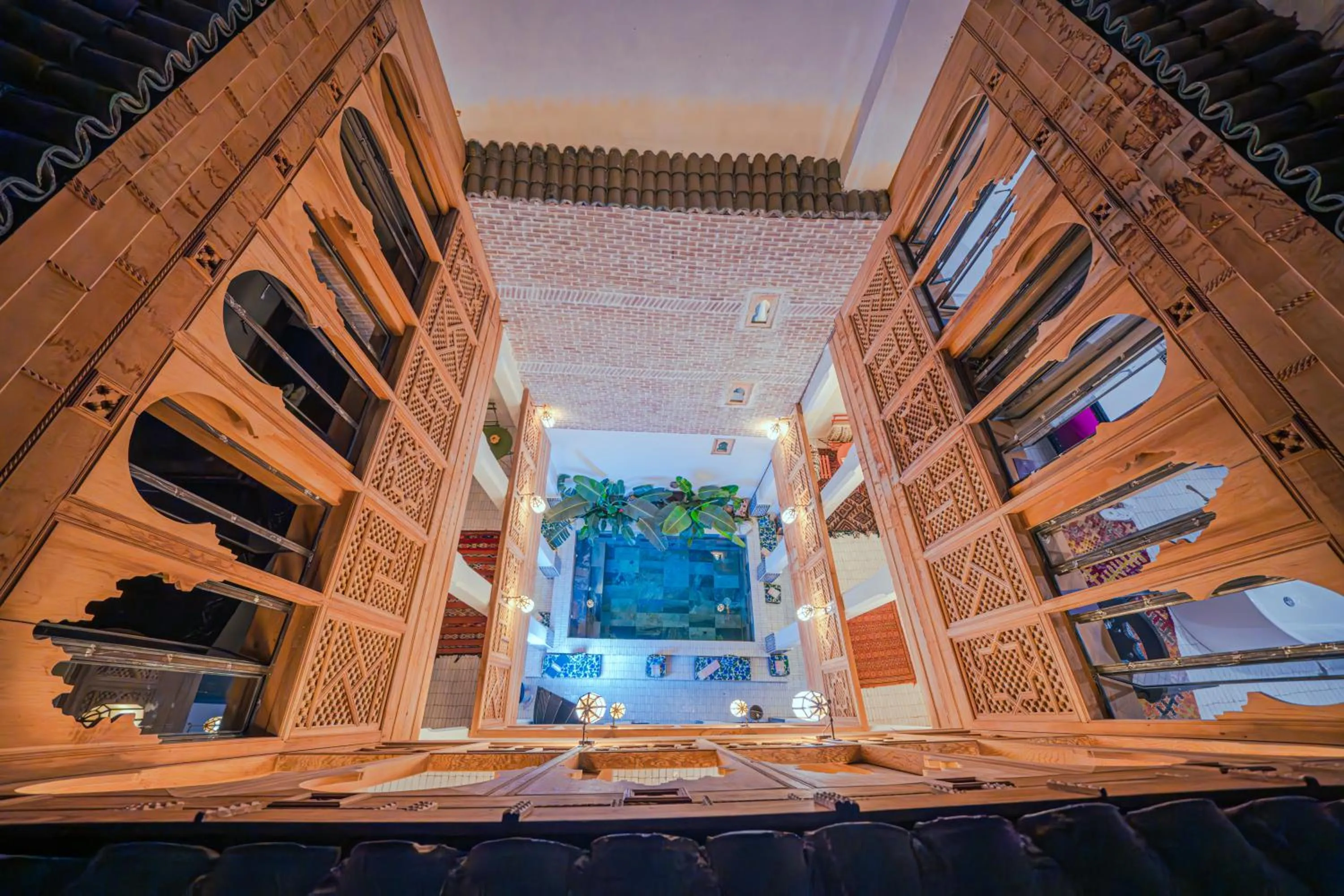 Pool view in Riad Tibibt