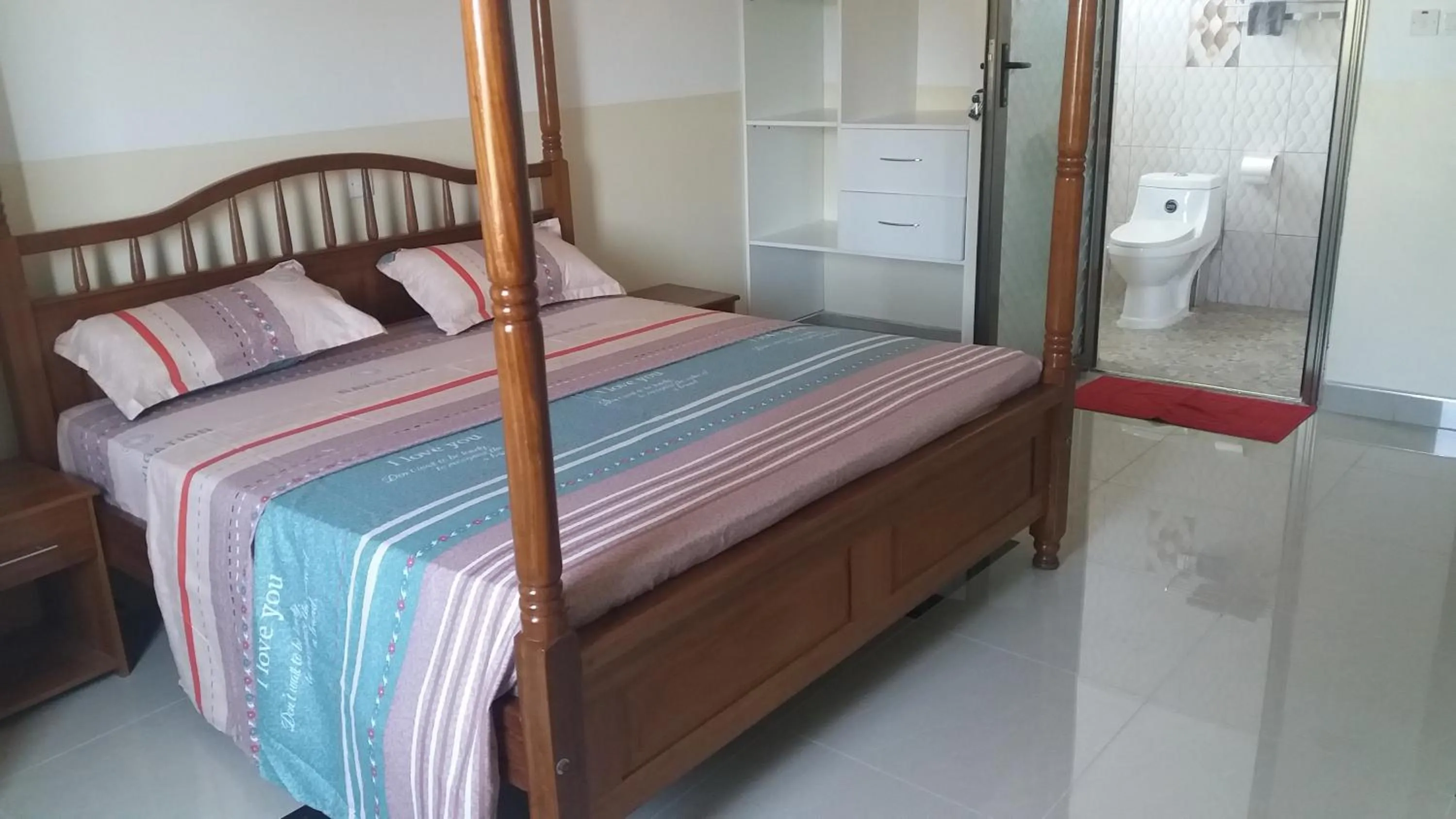 Bed in Ayodya Suites Nyali
