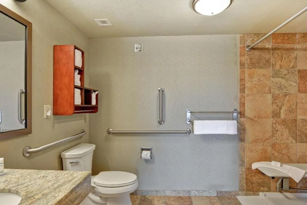 Toilet in Hampton Inn and Suites New Hartford/Utica