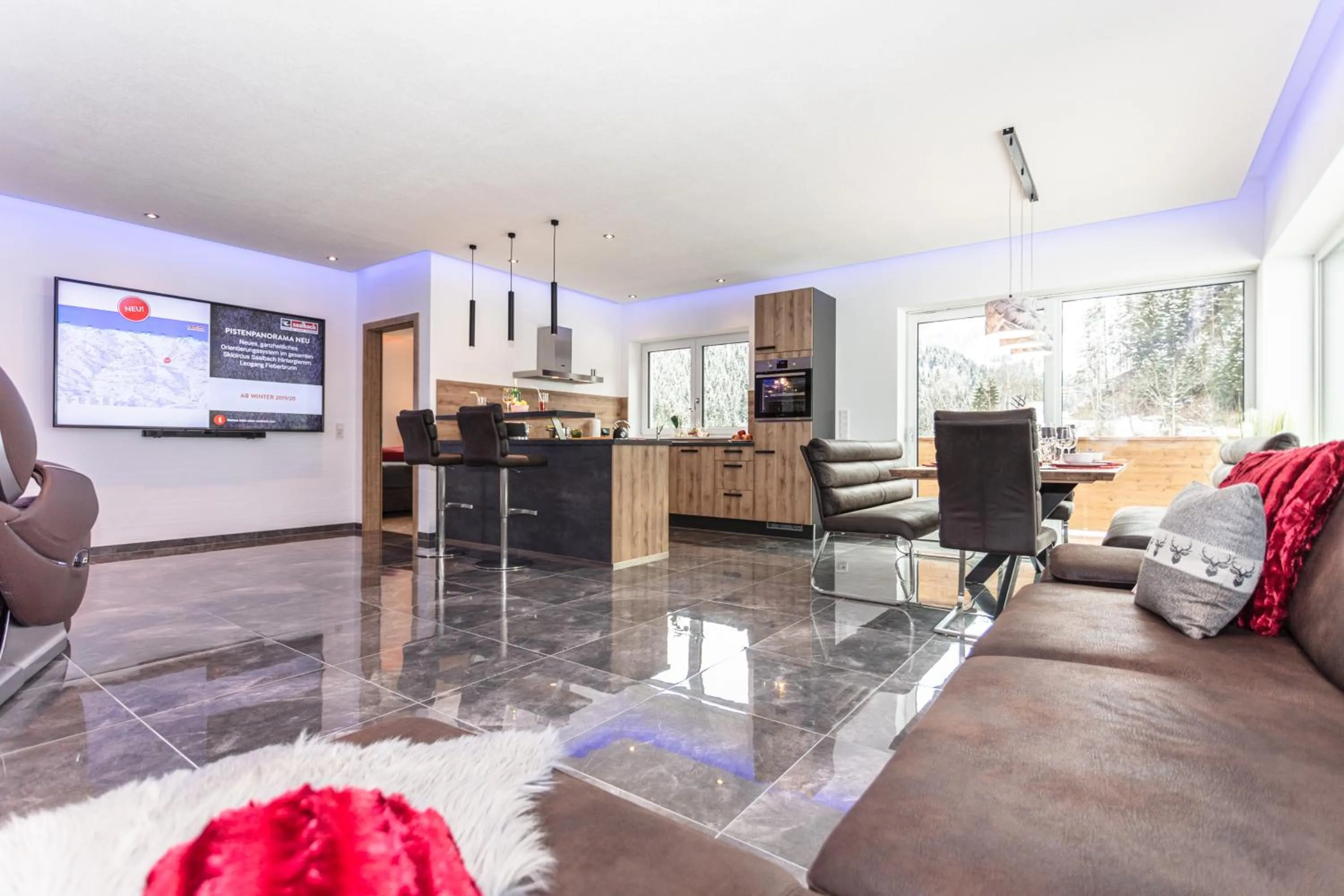 Kitchen or kitchenette in Appartements Moser