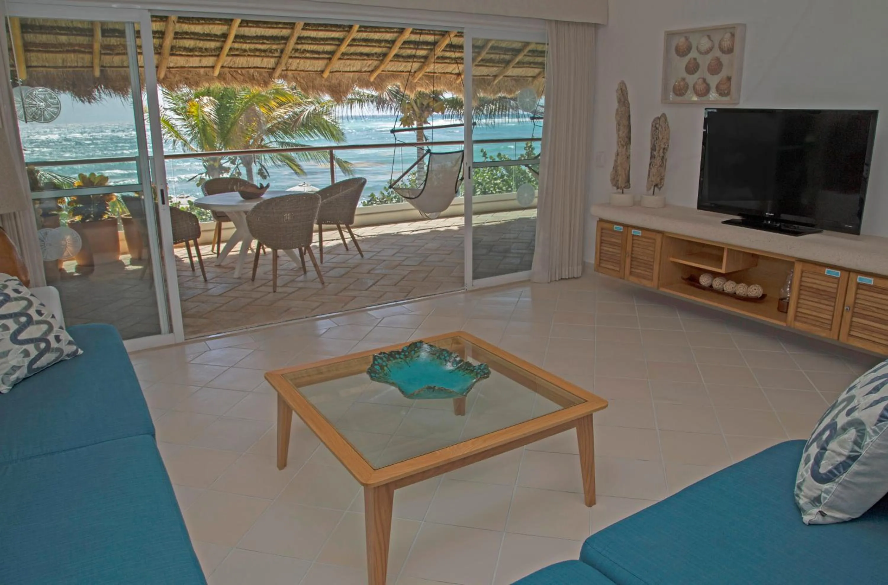 Dining area in Las Villas Akumal