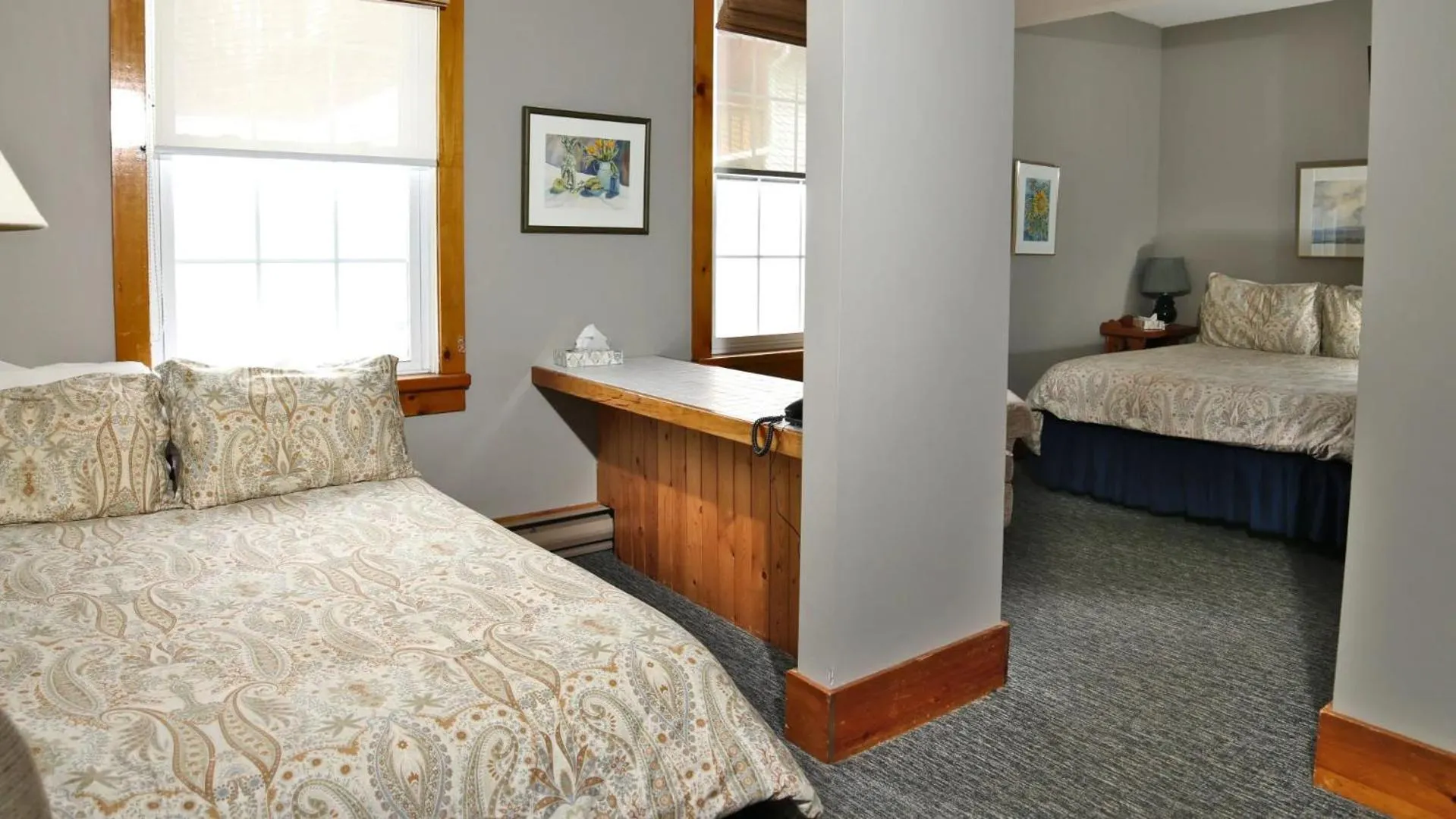 Bed in Kettle Creek Inn