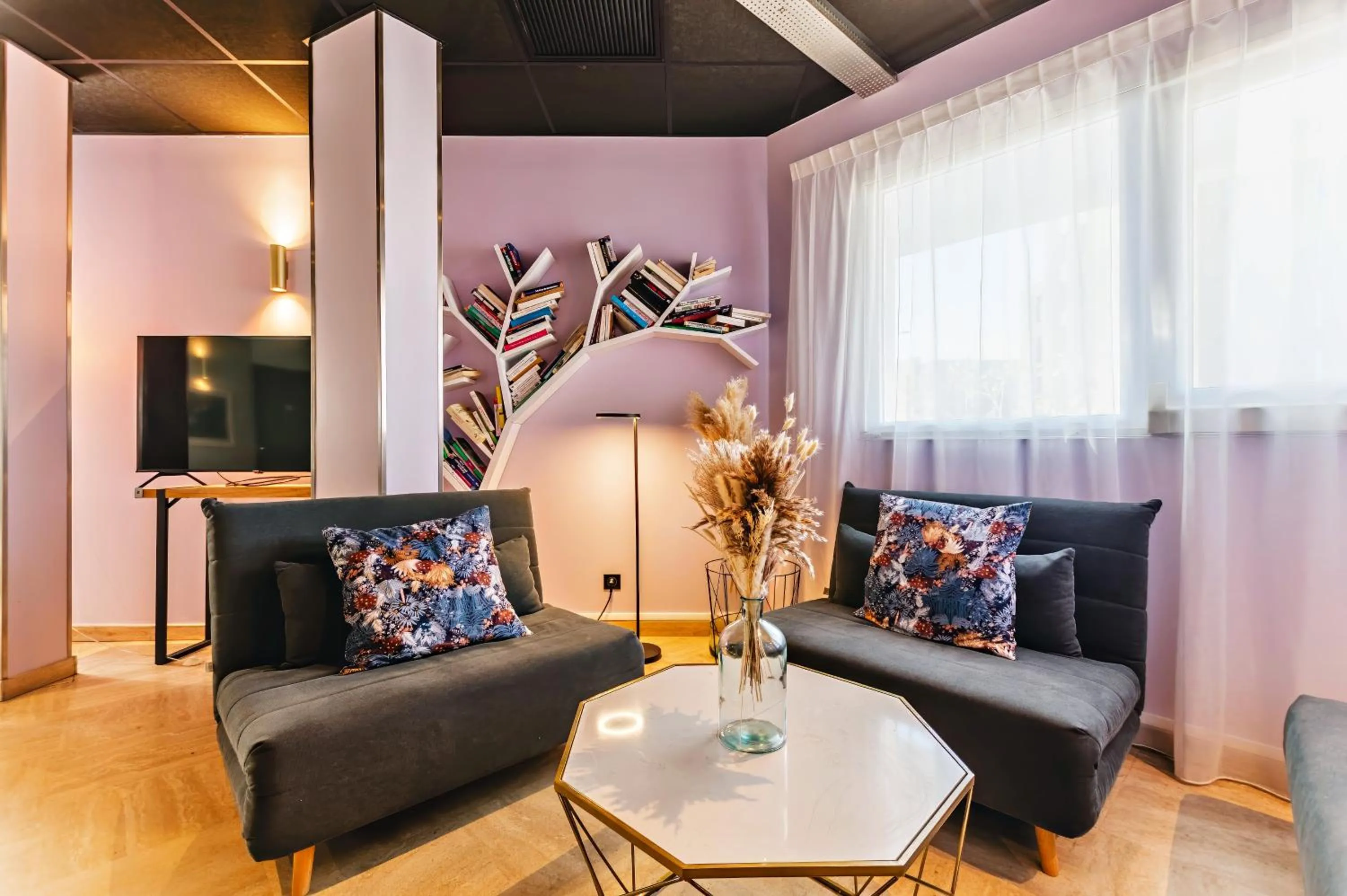 Living room in The Originals City, Hôtel Éclipse, Lyon Est