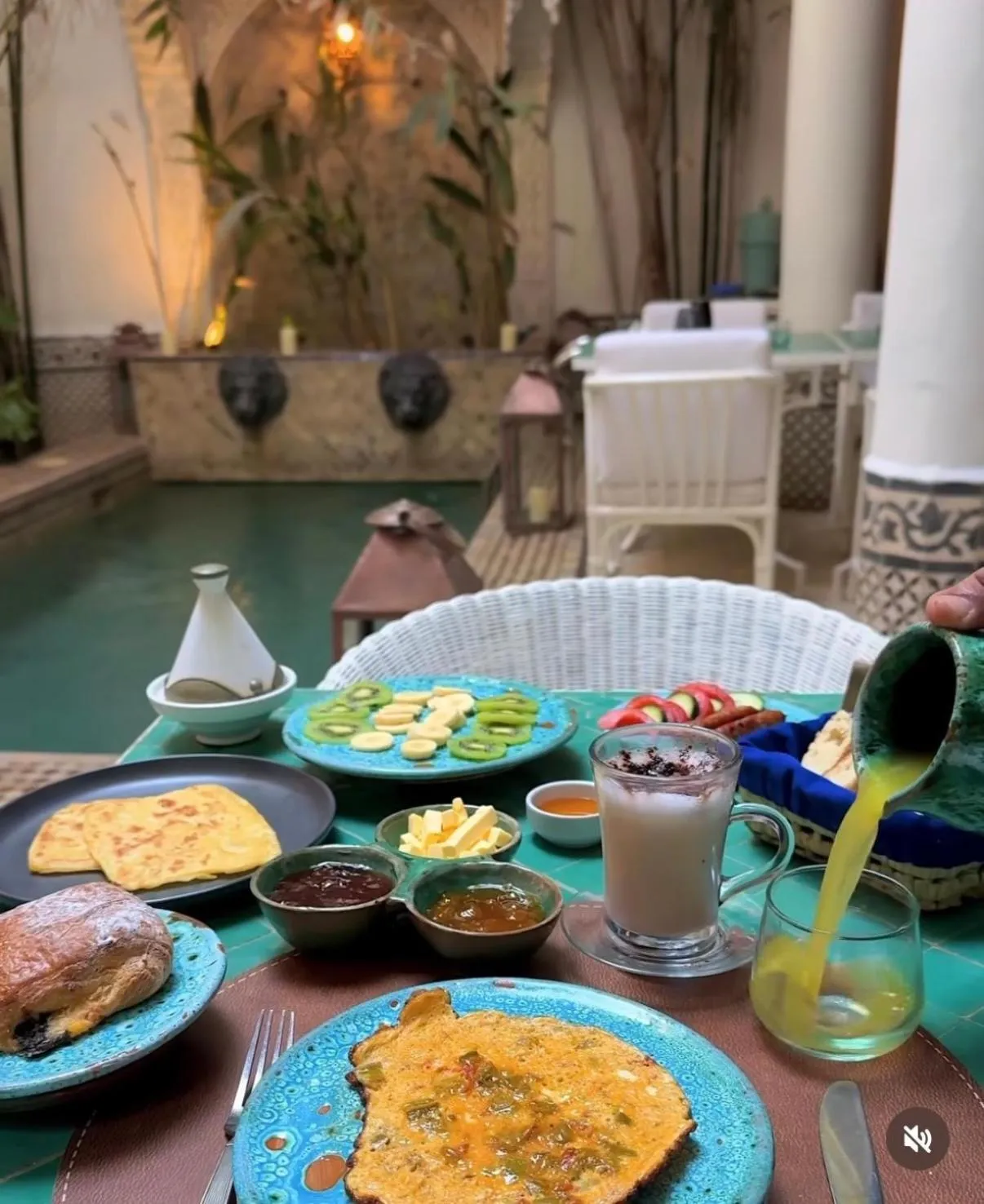 Breakfast in Riad Dar Saad - Hammam & Spa