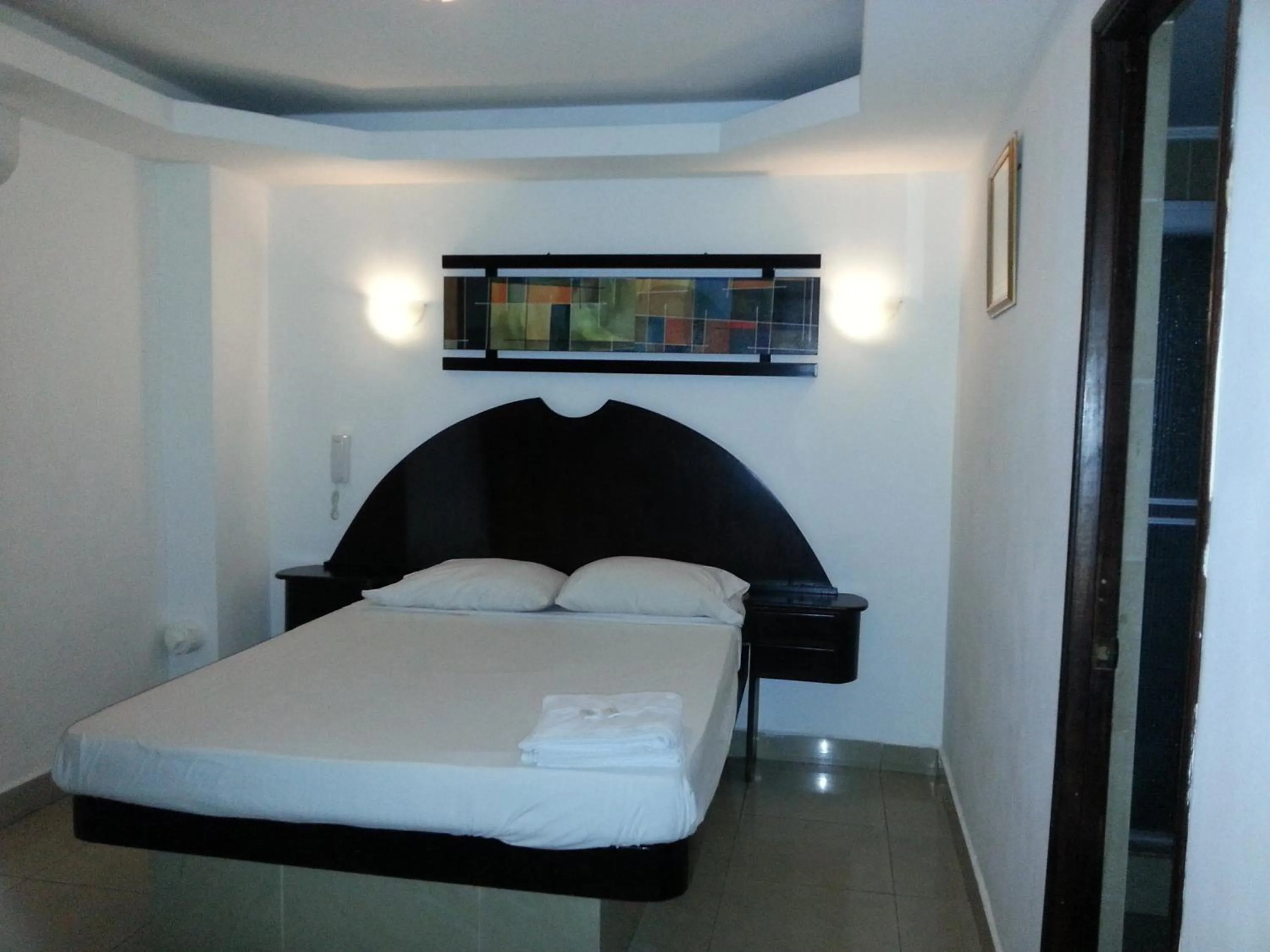Bed in Hotel Pension Corona