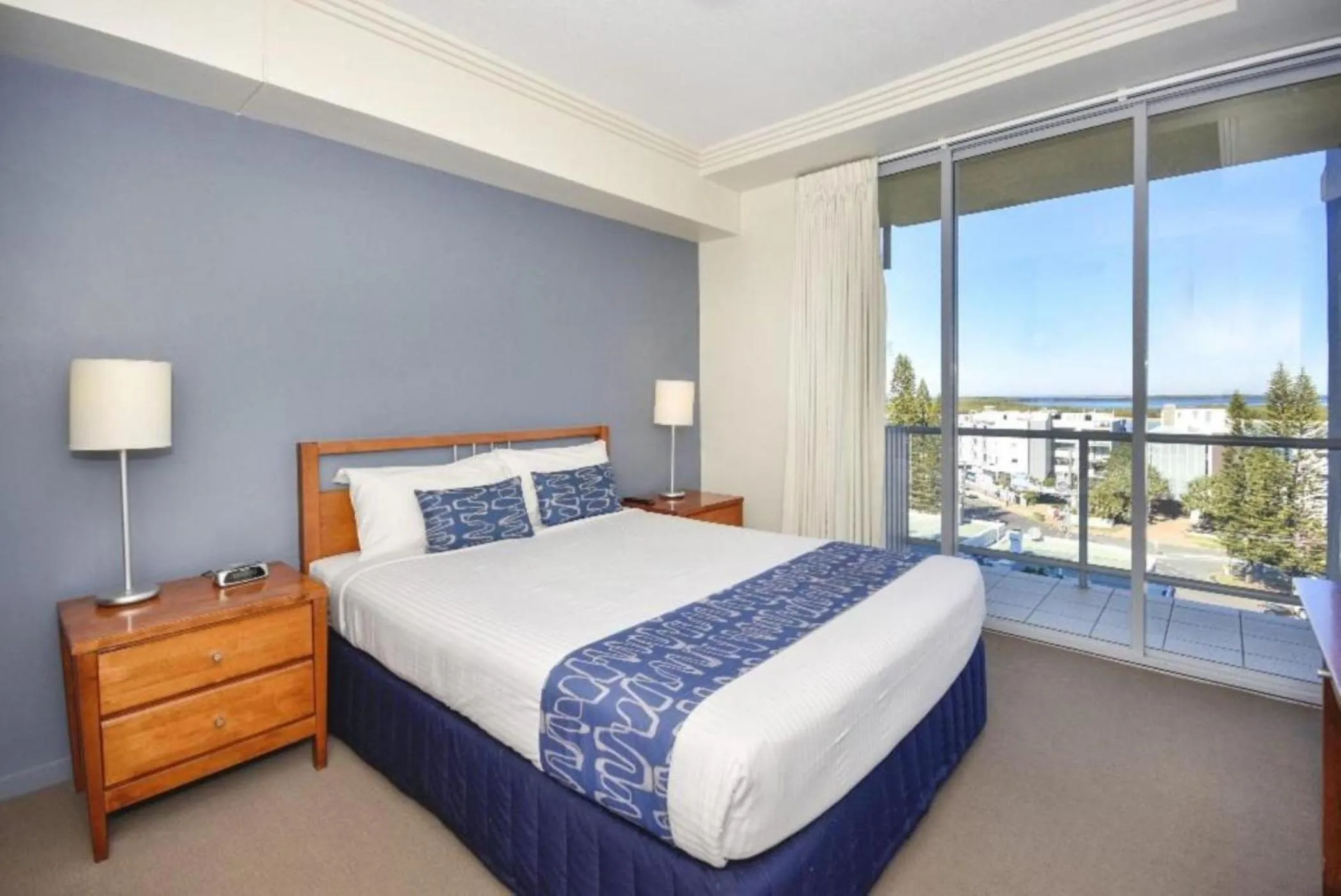 Bed in Pumicestone Blue