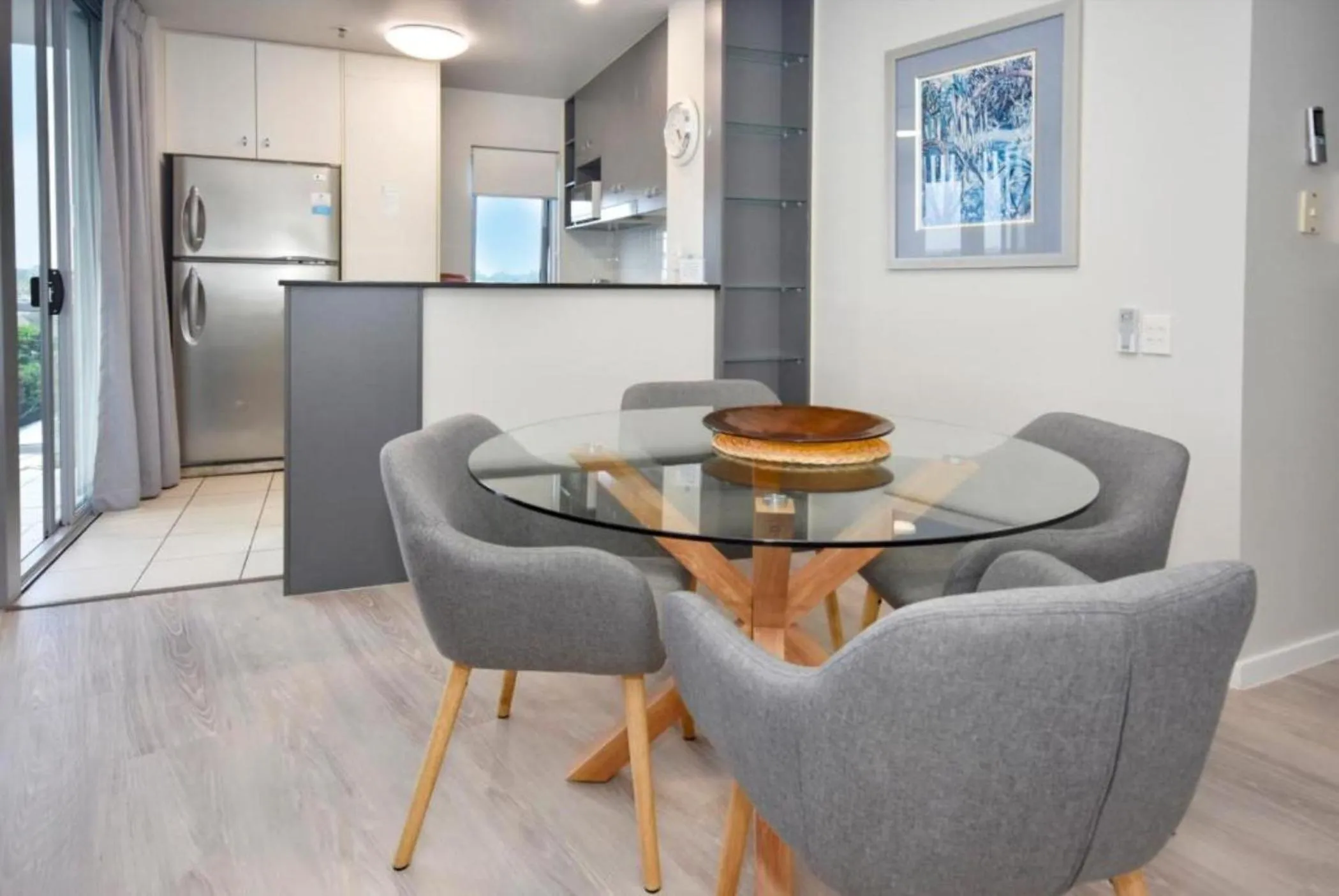 Dining area in Pumicestone Blue