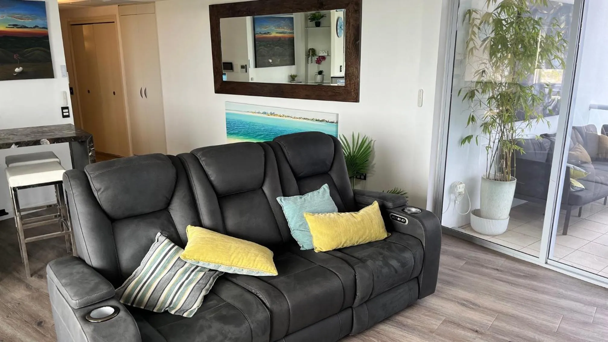 Living room in Pumicestone Blue