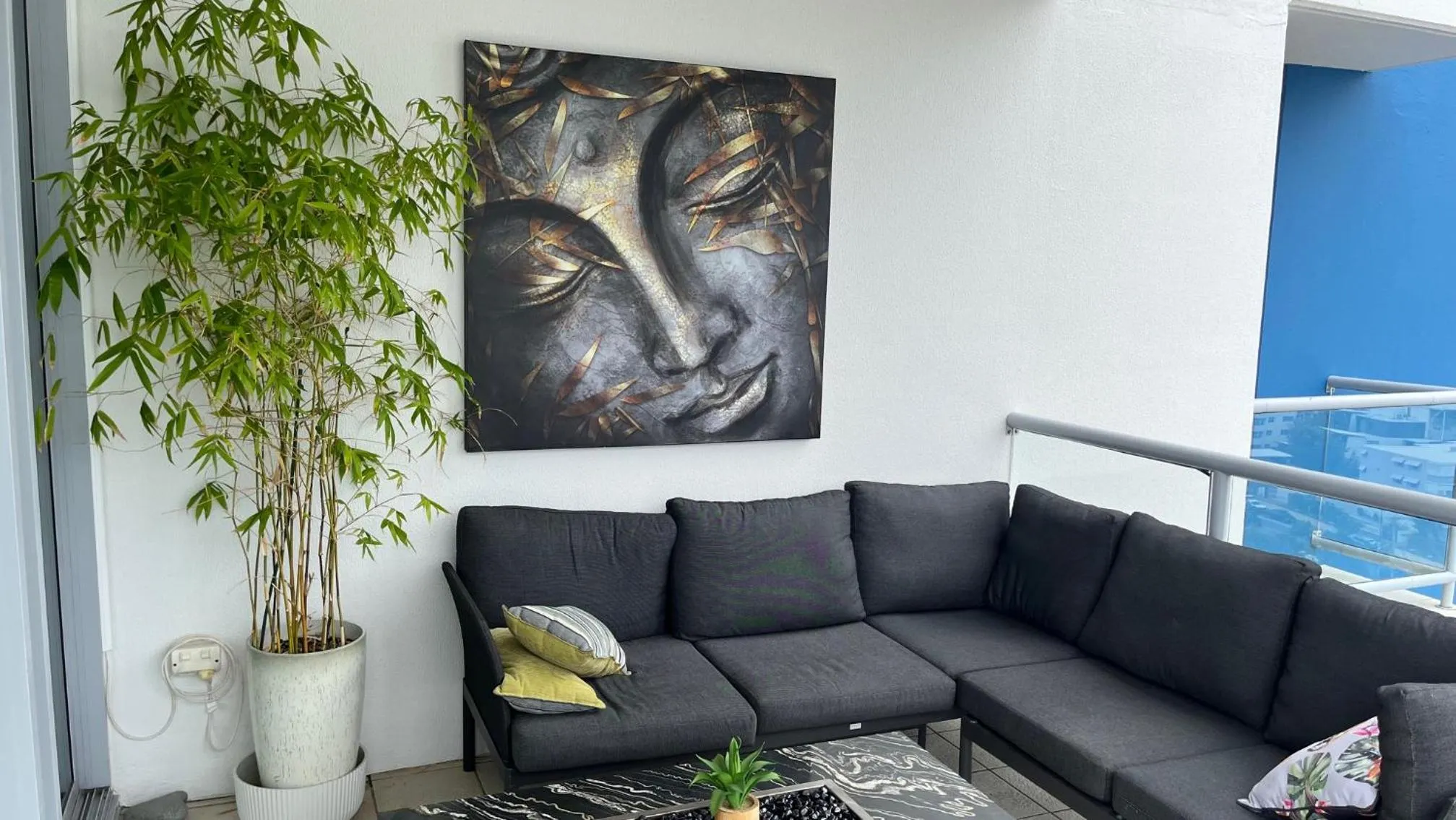 Decorative detail in Pumicestone Blue