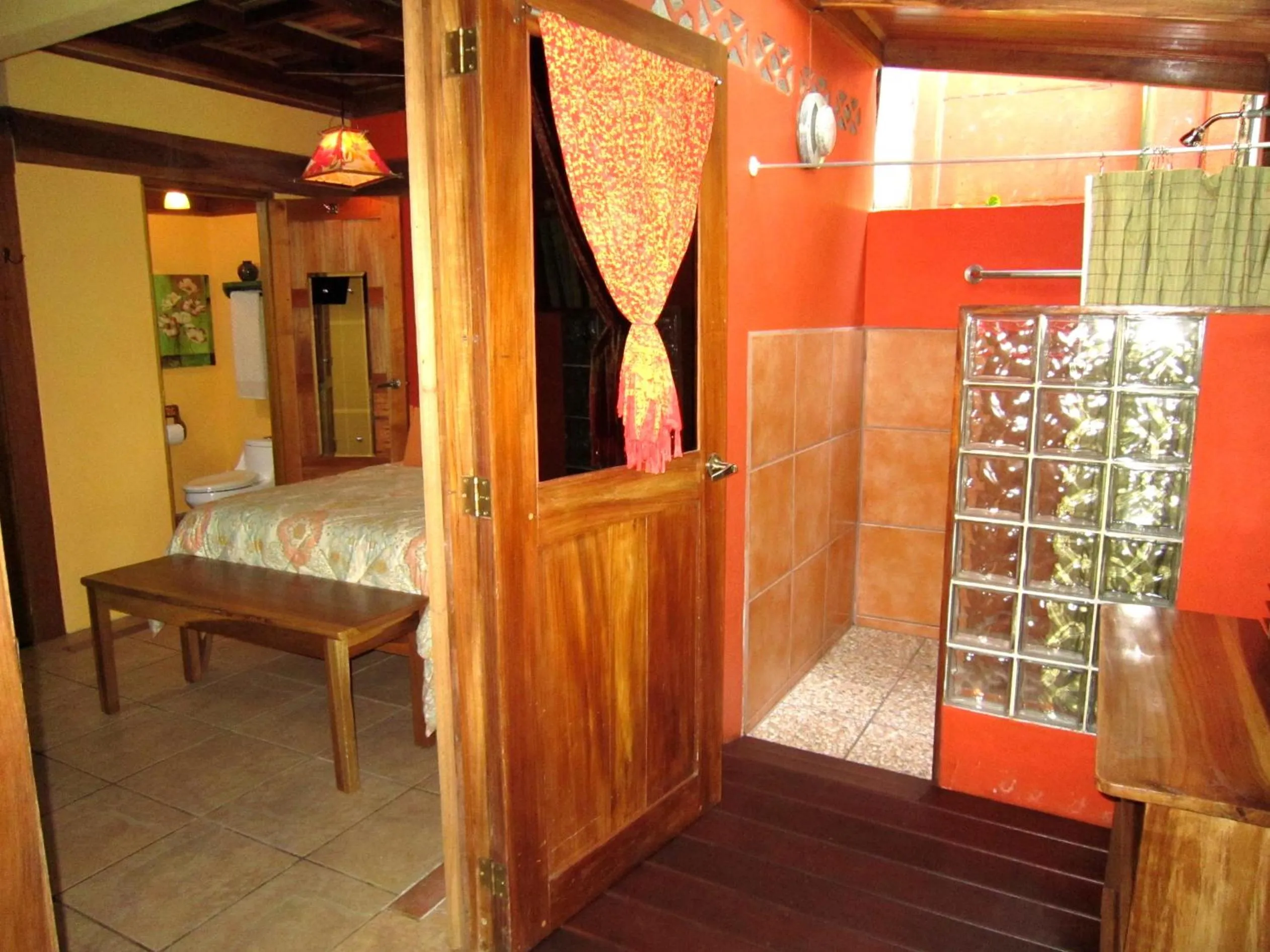 Shower in Physis Caribbean Bed & Breakfast