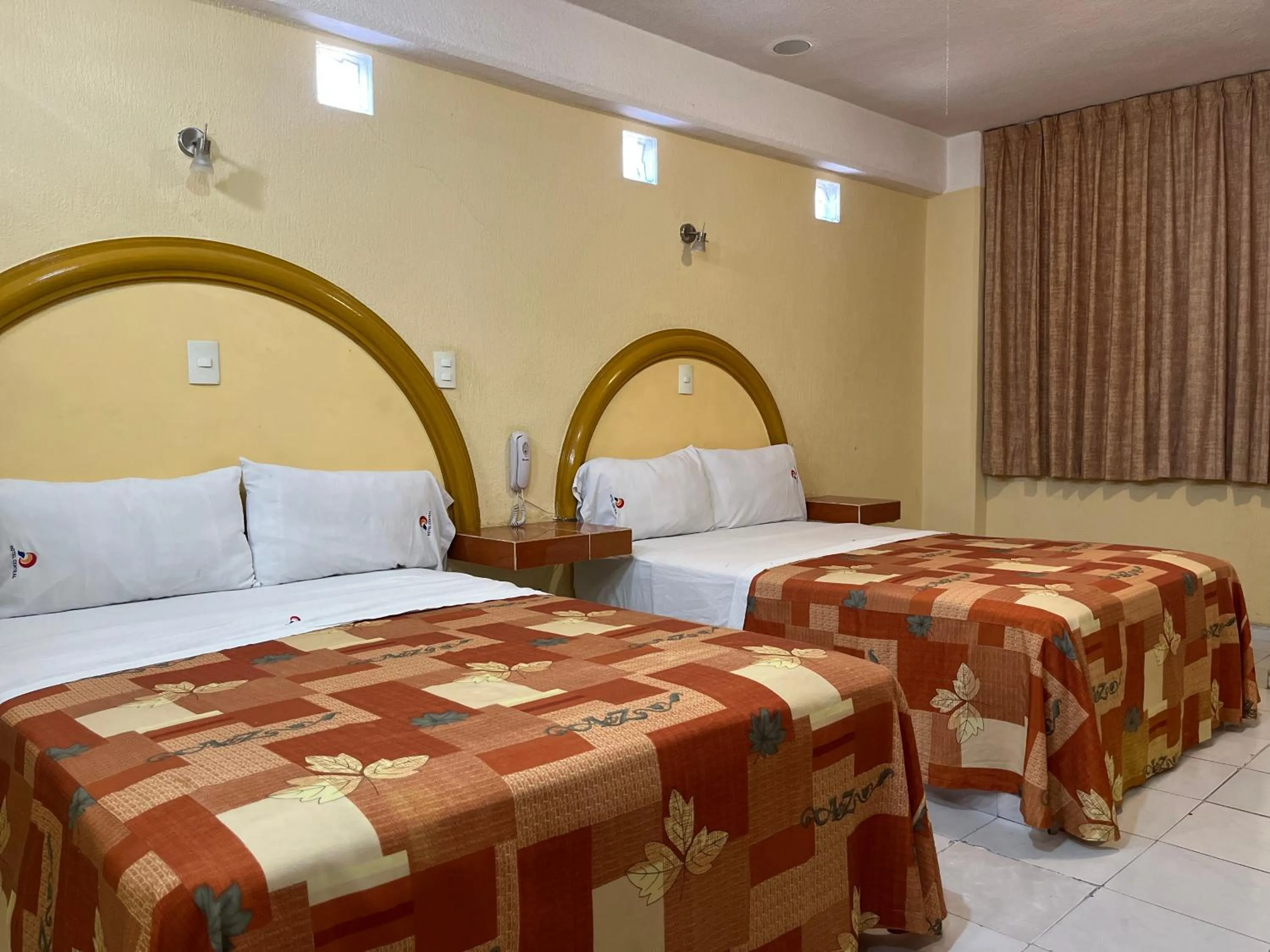 Bed in Hotel Central Puebla