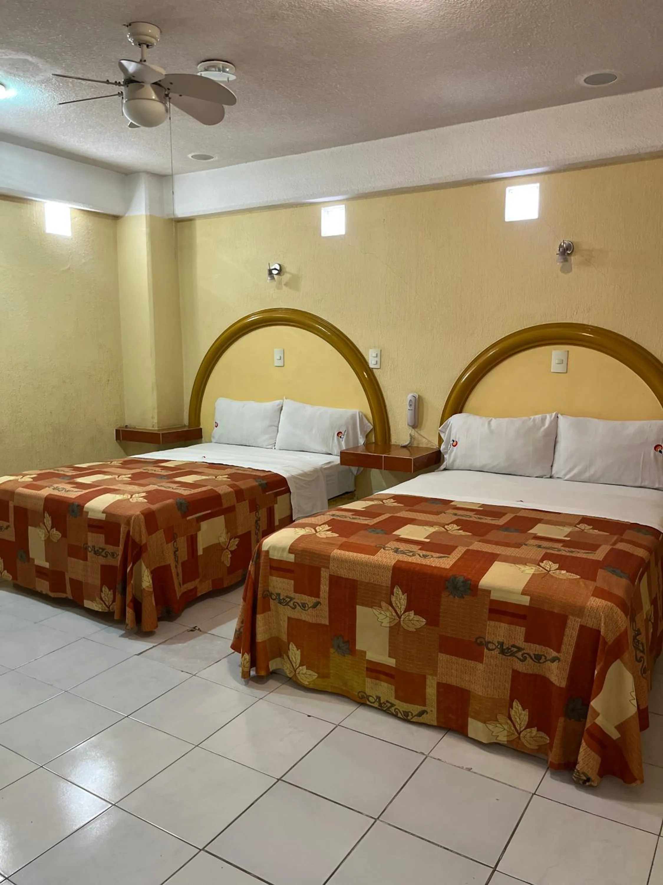 Bed in Hotel Central Puebla