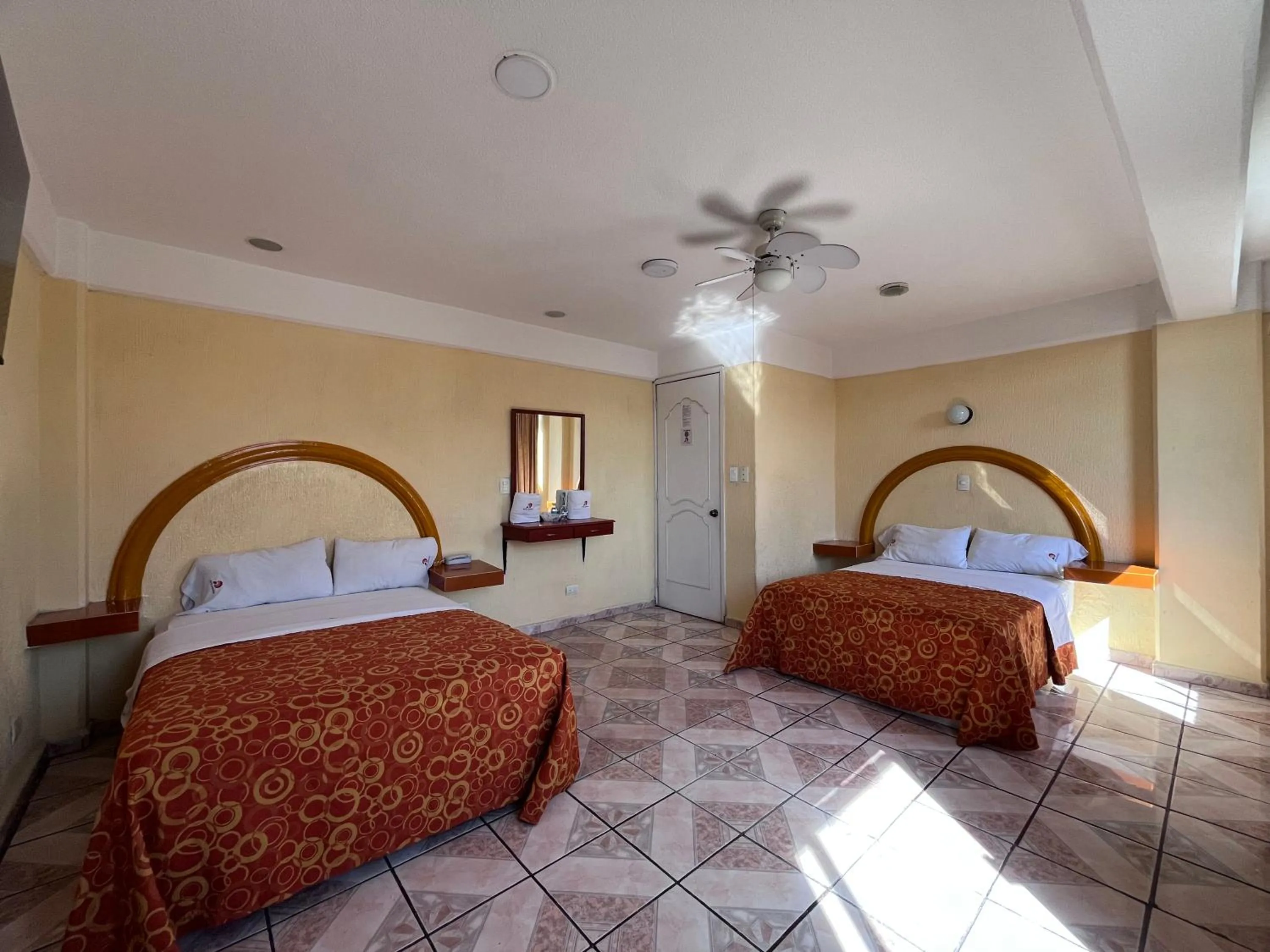 Bed in Hotel Central Puebla