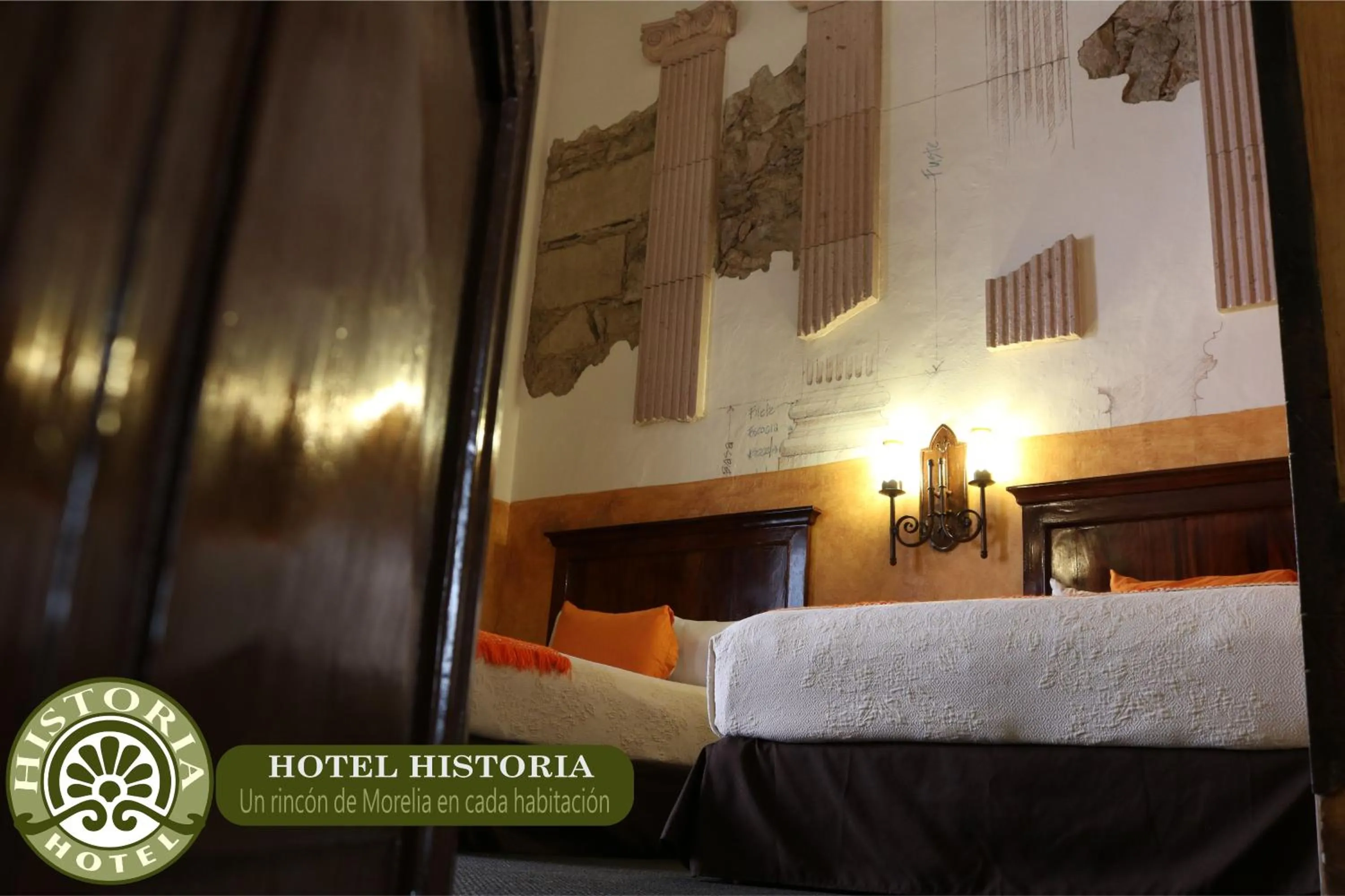 Bed in Hotel Historia