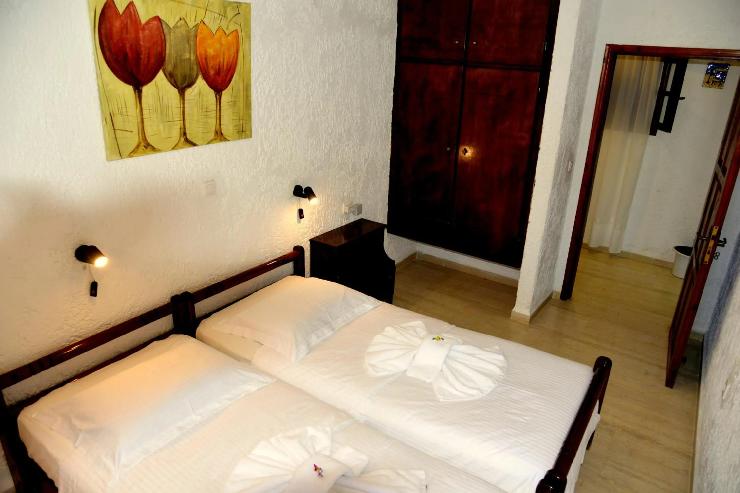 Bedroom, Bed in Filoxenia Villa