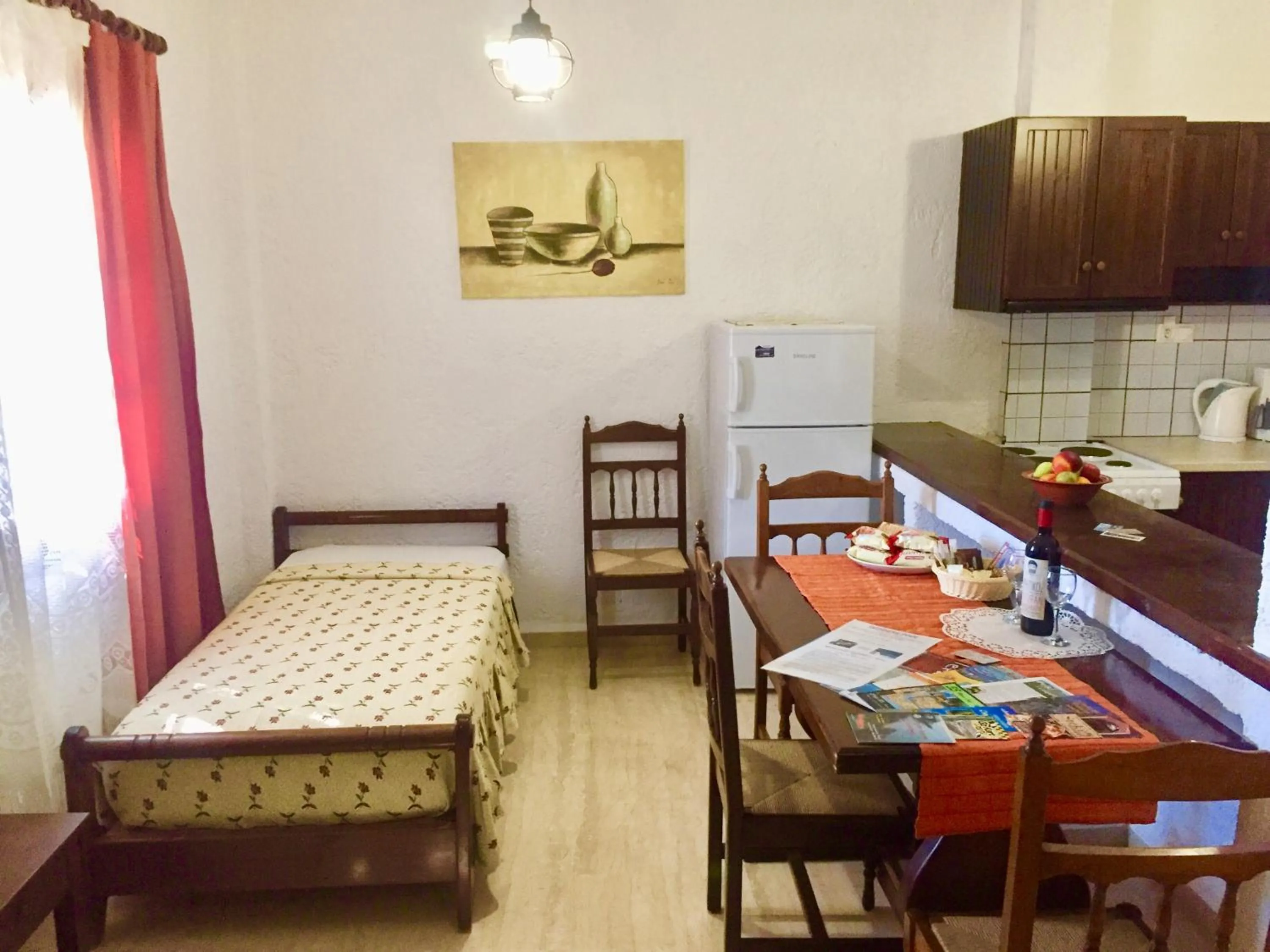 Bed in Filoxenia Villa