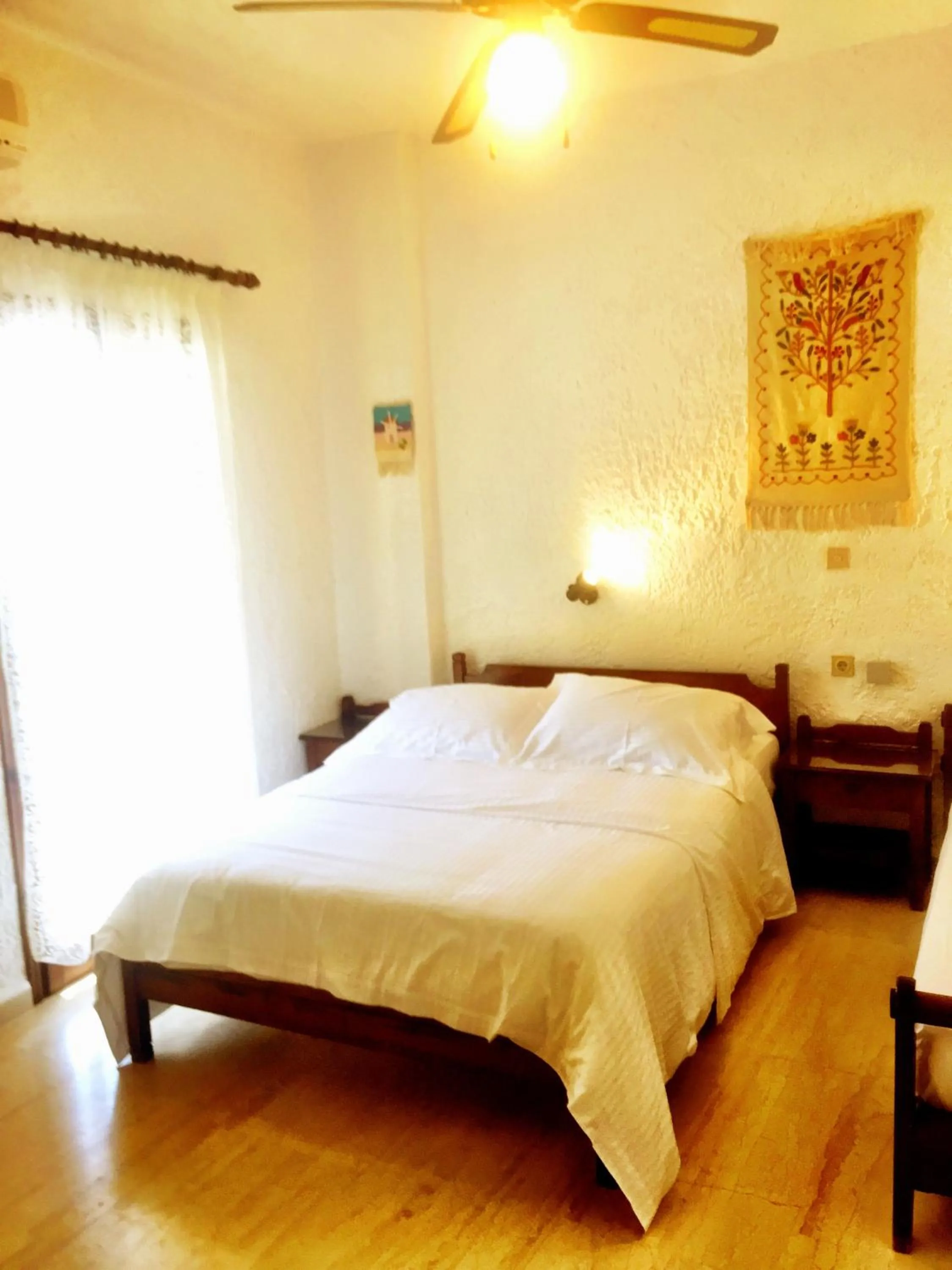 Bedroom, Bed in Filoxenia Villa