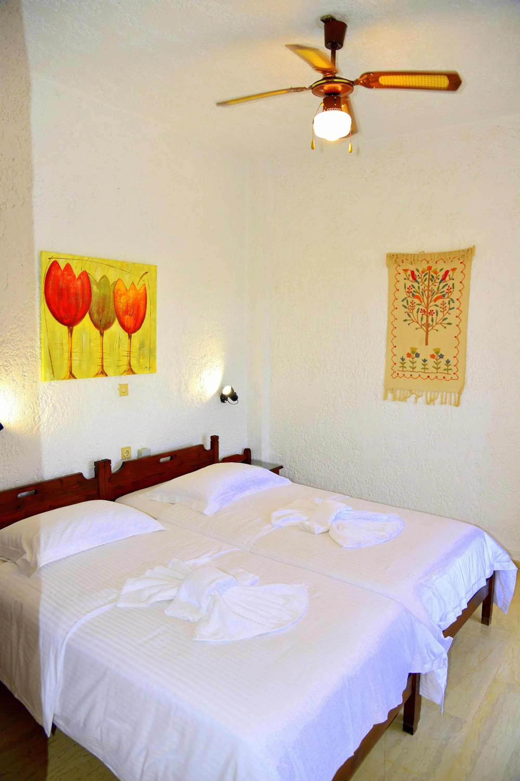 Bedroom, Bed in Filoxenia Villa