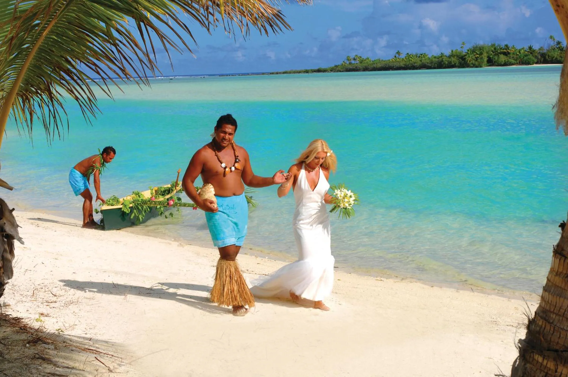 Beach in Aitutaki Lagoon Private Island Resort (Adults Only)