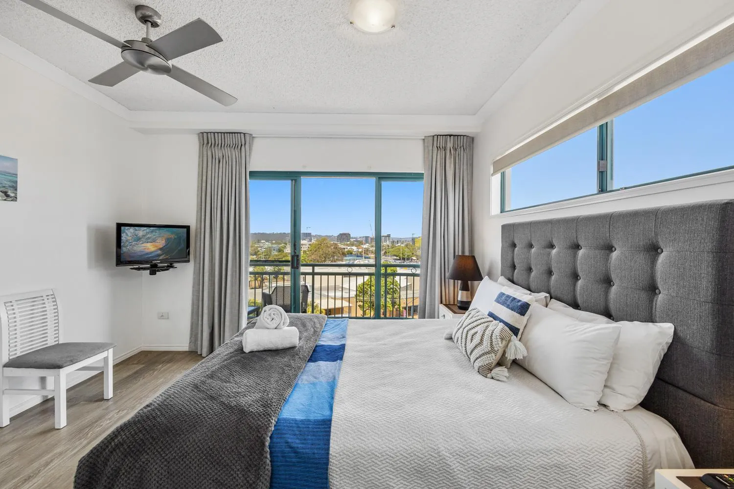 Bed in Sunshine Towers Boutique Apartments