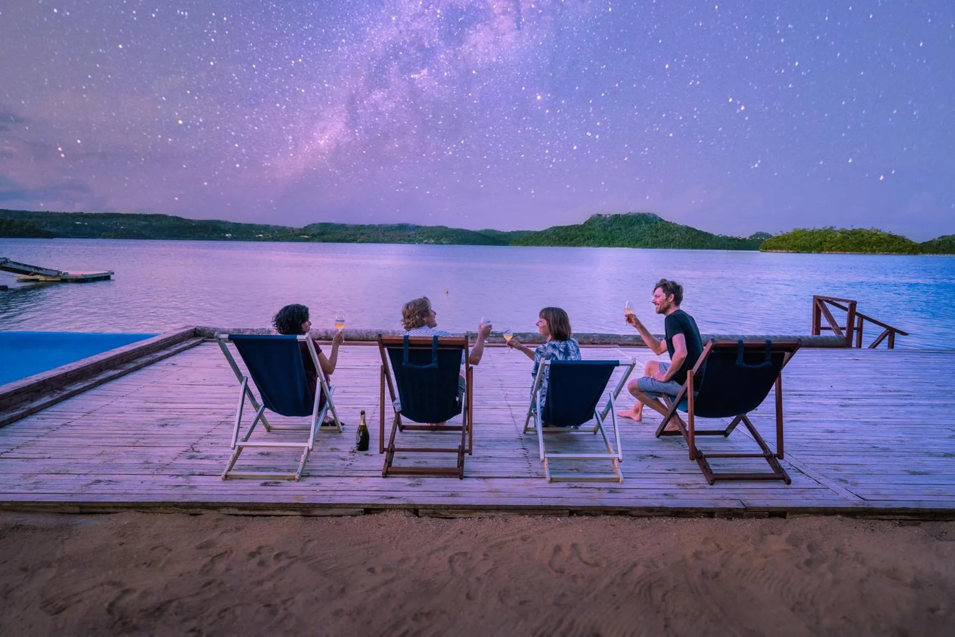 Pool view in Mystic Sands