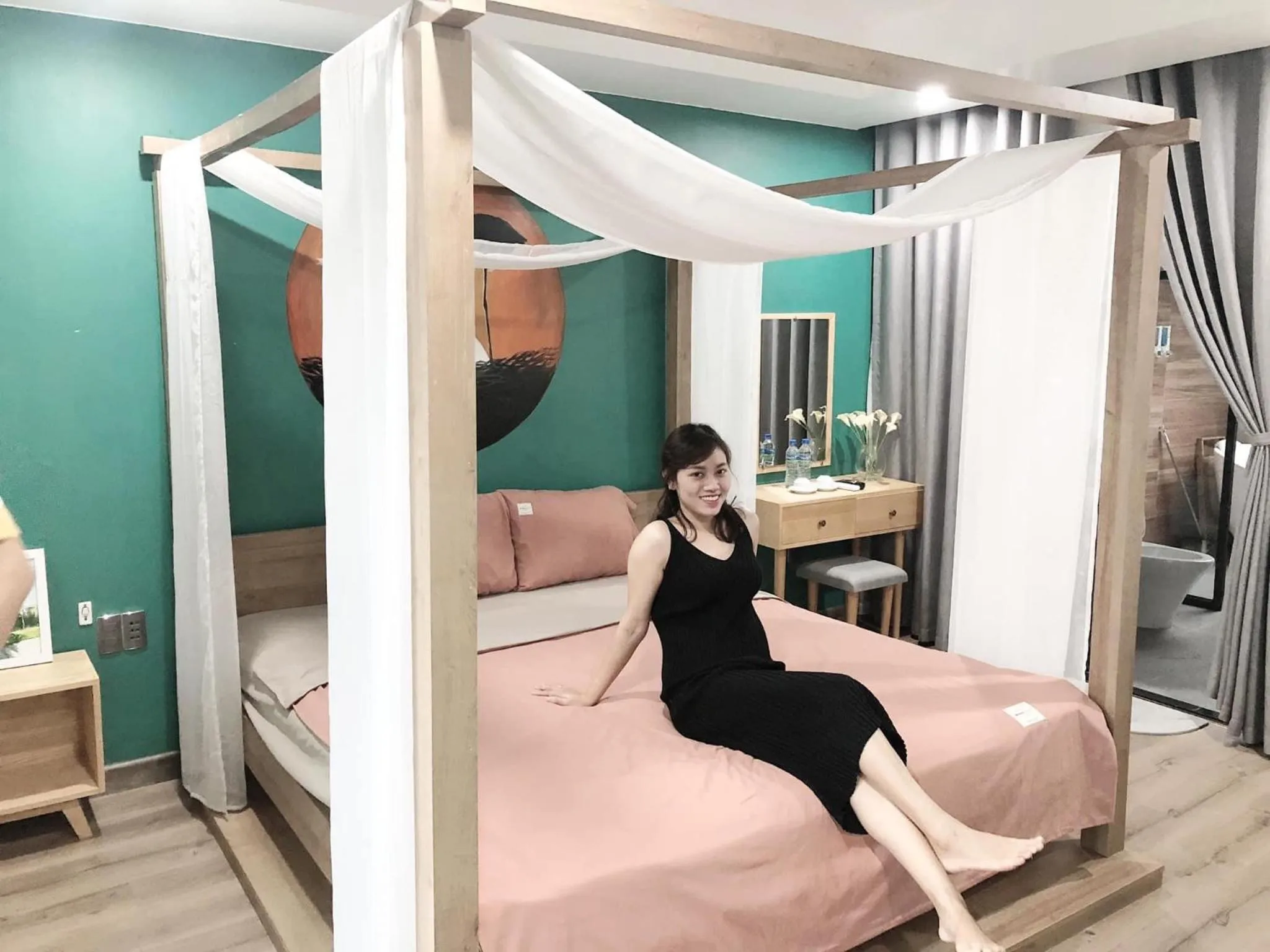 Bed in Green Pearl Villa Ha Long