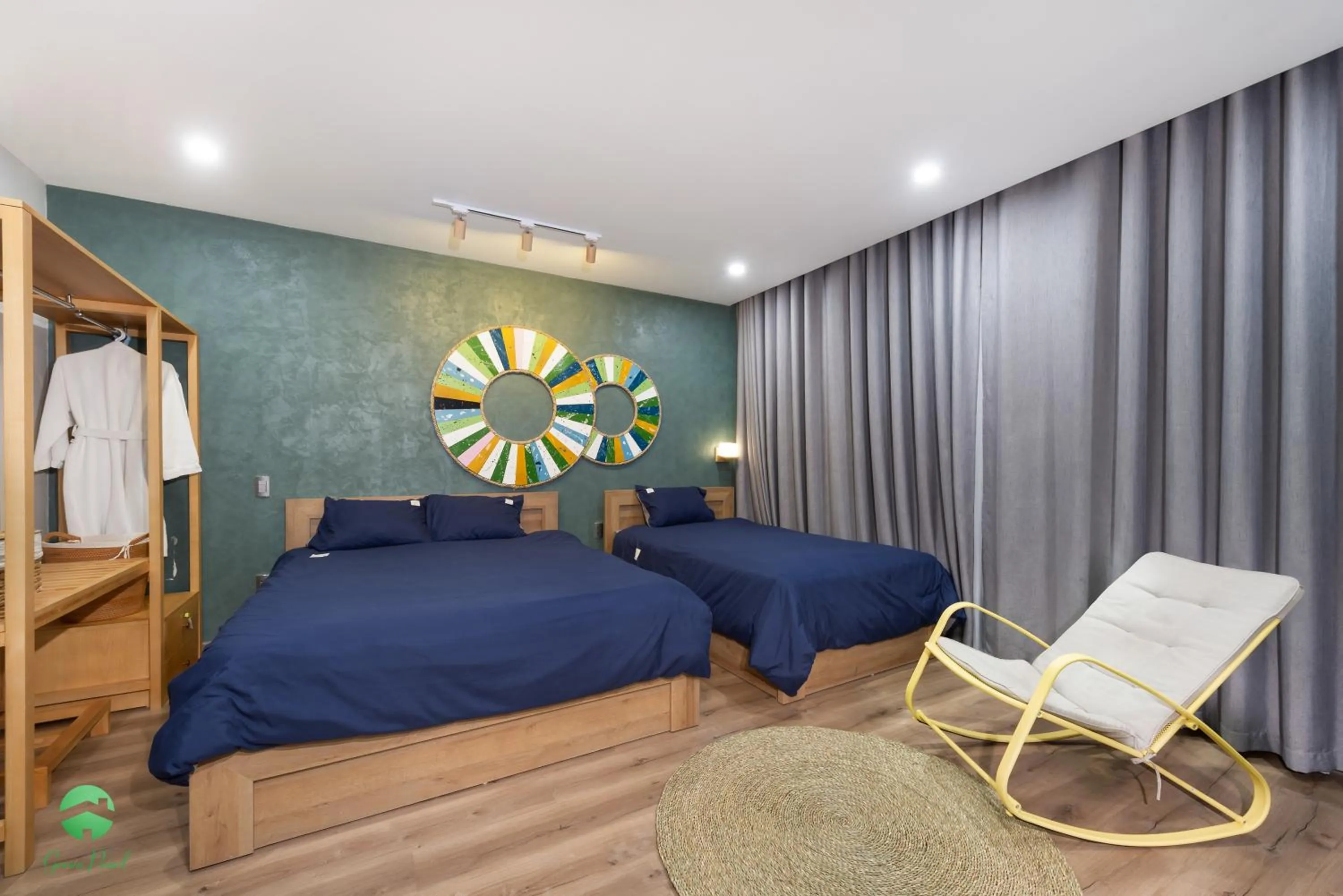 Bedroom, Bed in Green Pearl Villa Ha Long