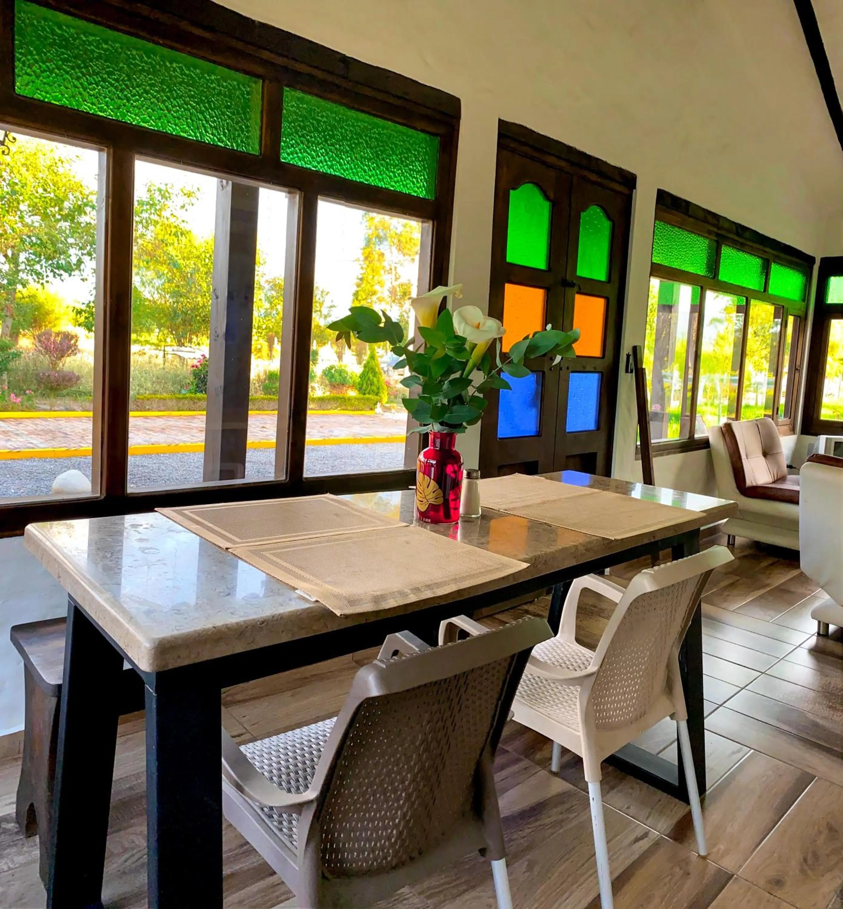 Dining area in Cabañas Campestres MaRGuin