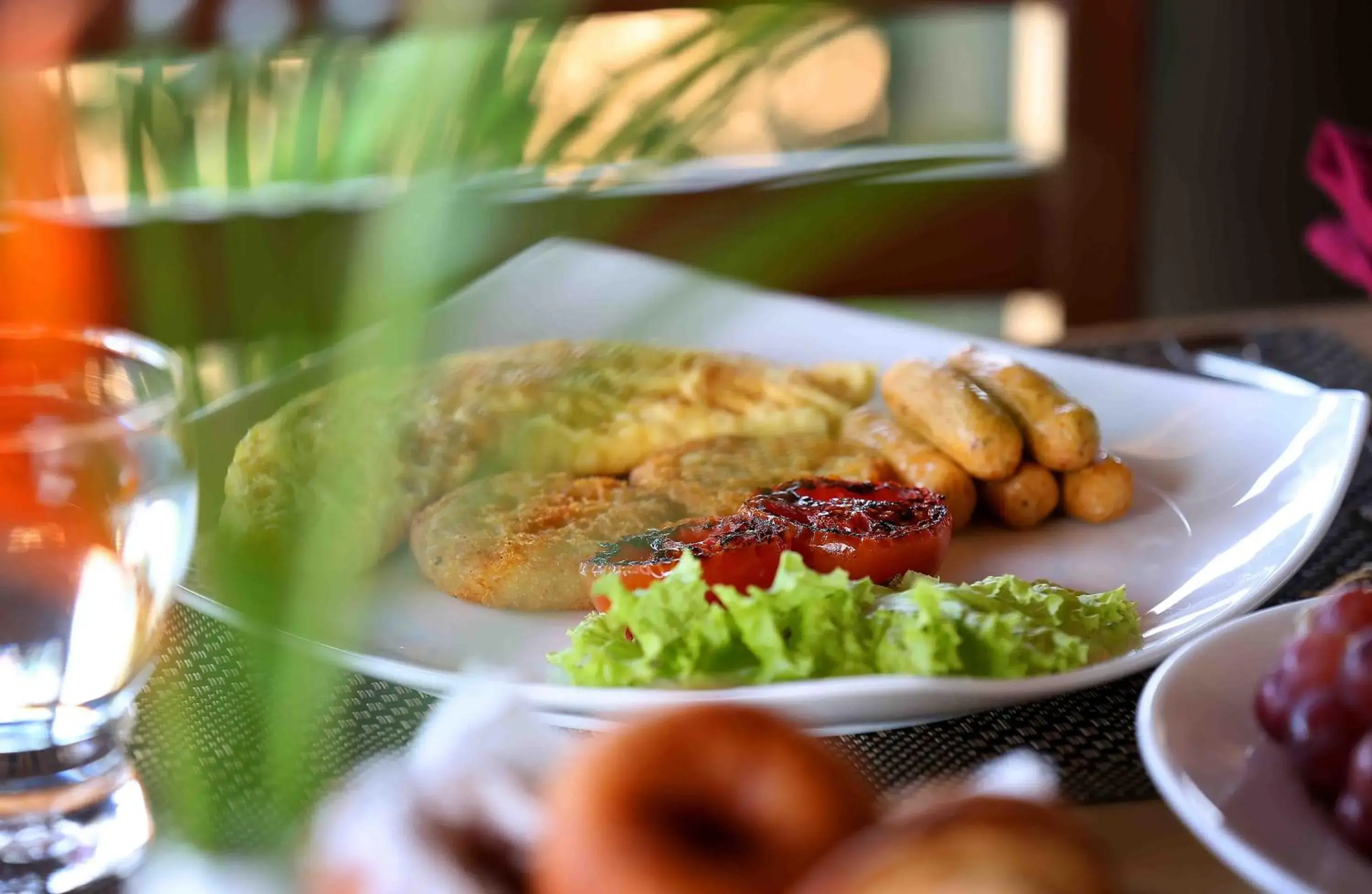 Continental breakfast in Uday Samudra Leisure Beach Hotel & Spa Continental breakfast in Uday Samudra Leisure Beach Hotel & Spa