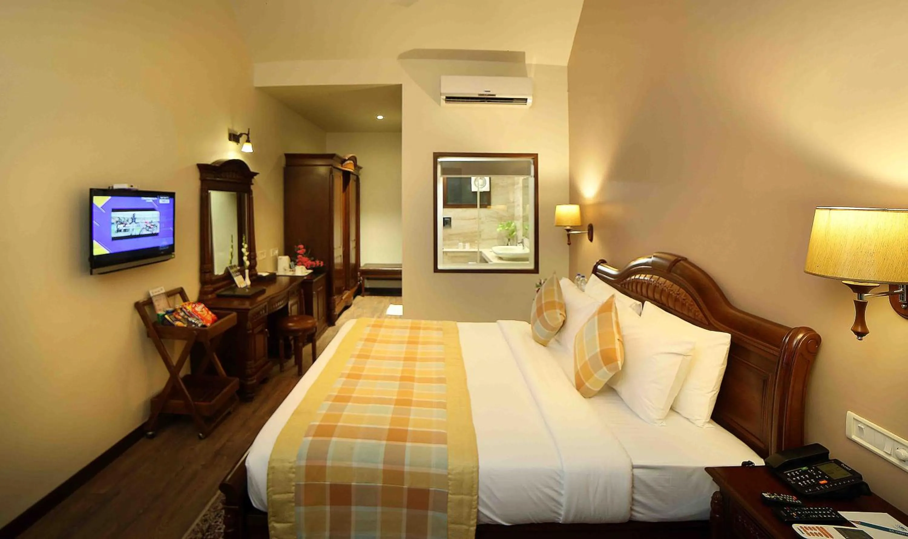 Bedroom, Bed in Uday Samudra Leisure Beach Hotel & Spa