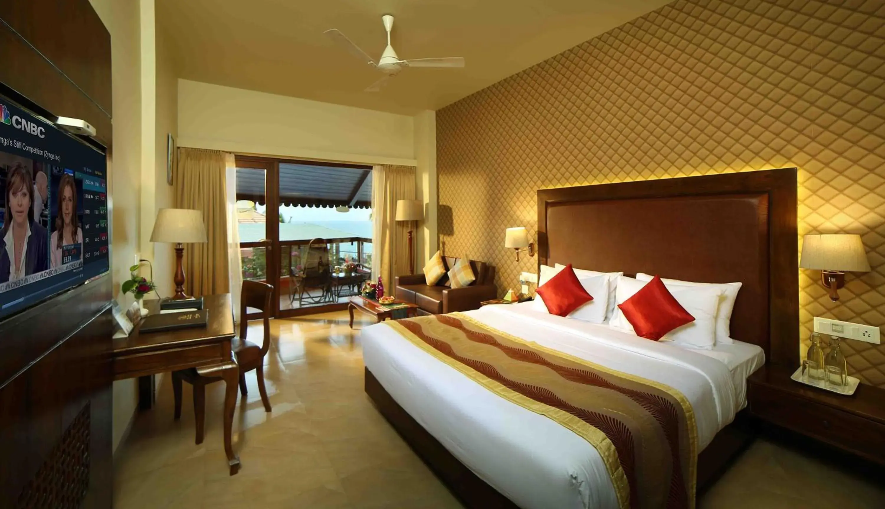 Bedroom, Bed in Uday Samudra Leisure Beach Hotel & Spa Bedroom, Bed in Uday Samudra Leisure Beach Hotel & Spa