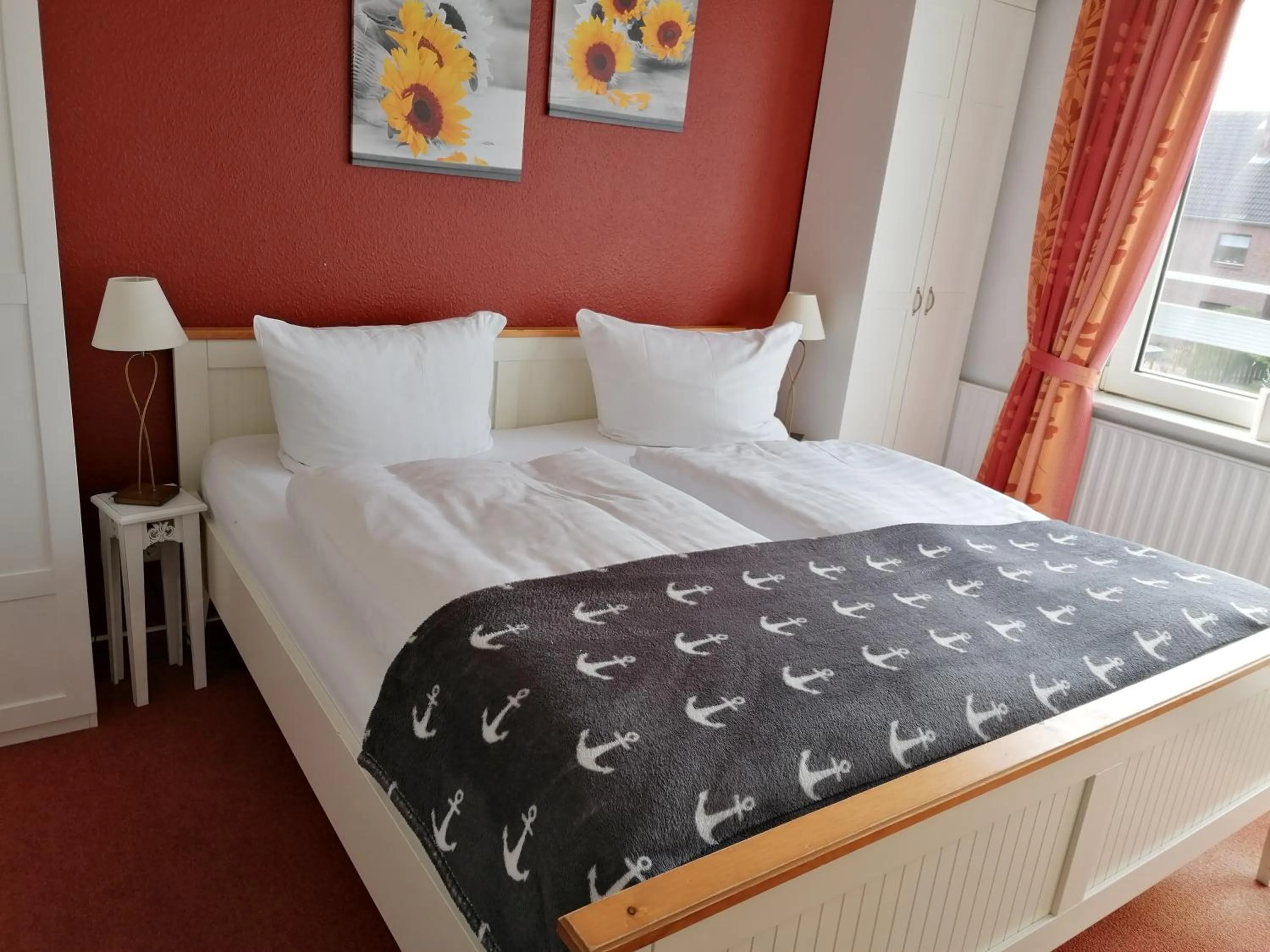 Bedroom, Bed in Hotel Möven-Kieker