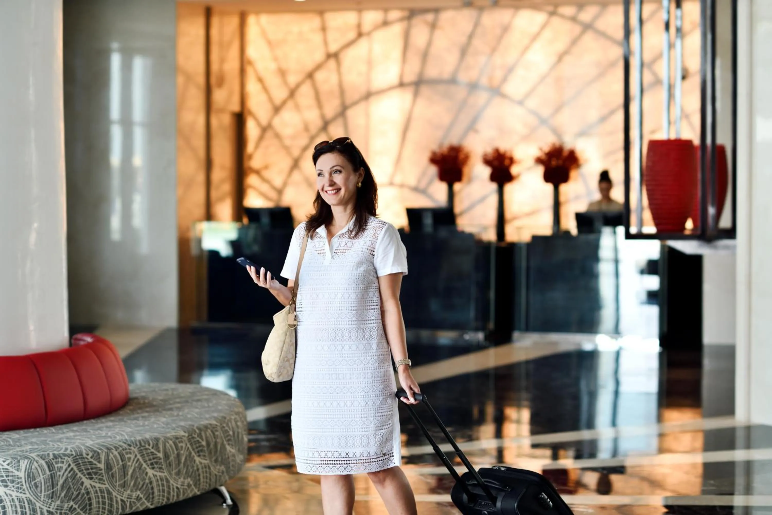 Lobby or reception in Mövenpick Hotel Apartments Downtown Dubai