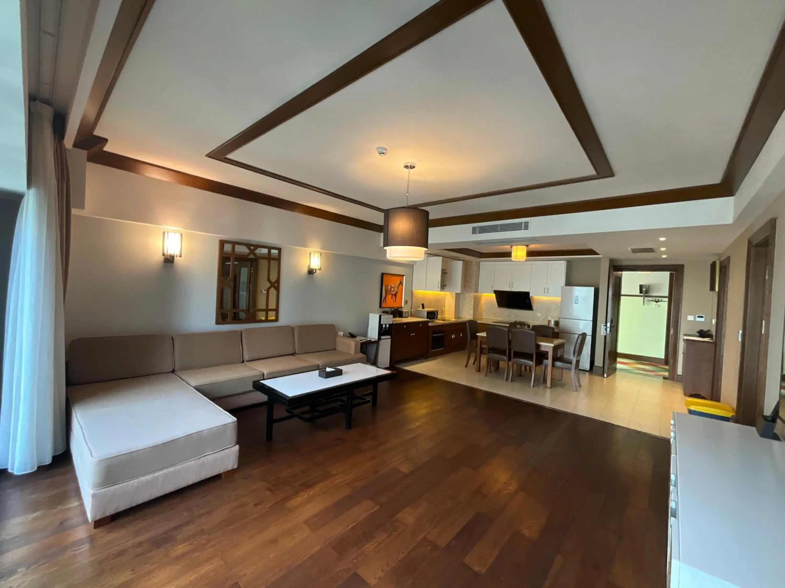 Communal lounge/ TV room, Bed in Kantharyar Serviced Apartment