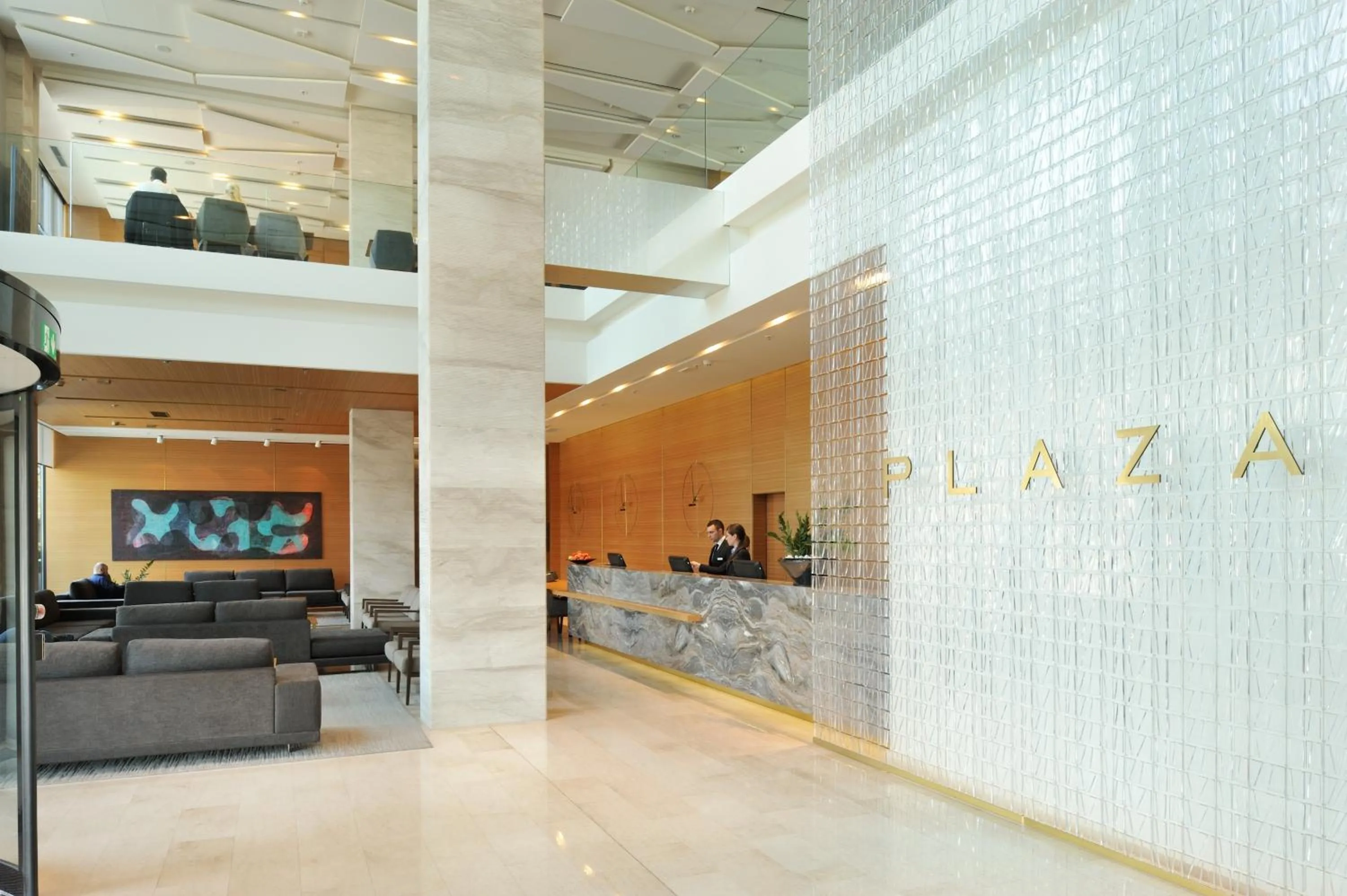Lobby or reception in Radisson Blu Plaza Hotel Ljubljana