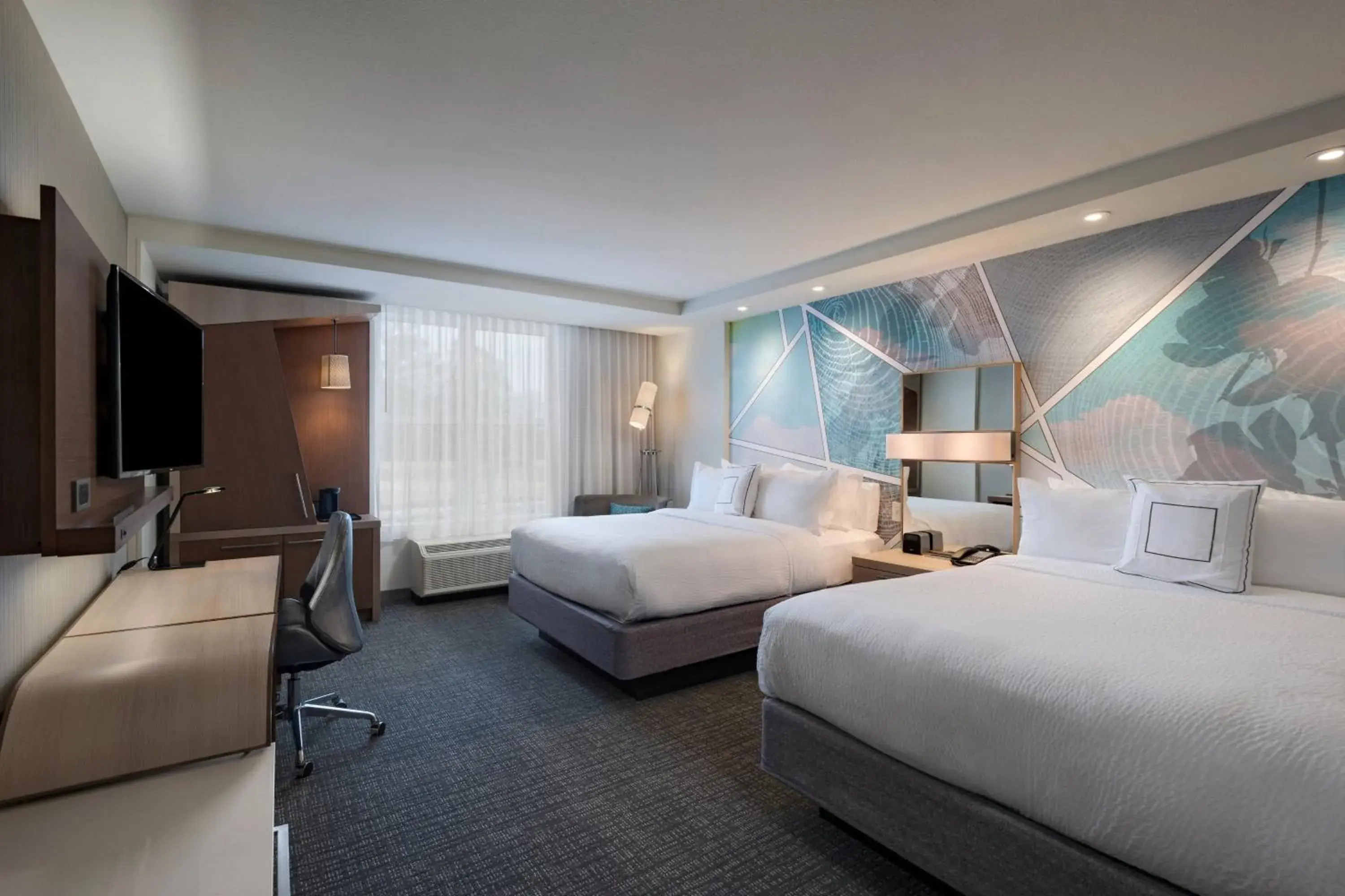 Guest Room with Two Queen Beds in Courtyard by Marriott Jackson Madison Guest Room with Two Queen Beds in Courtyard by Marriott Jackson Madison