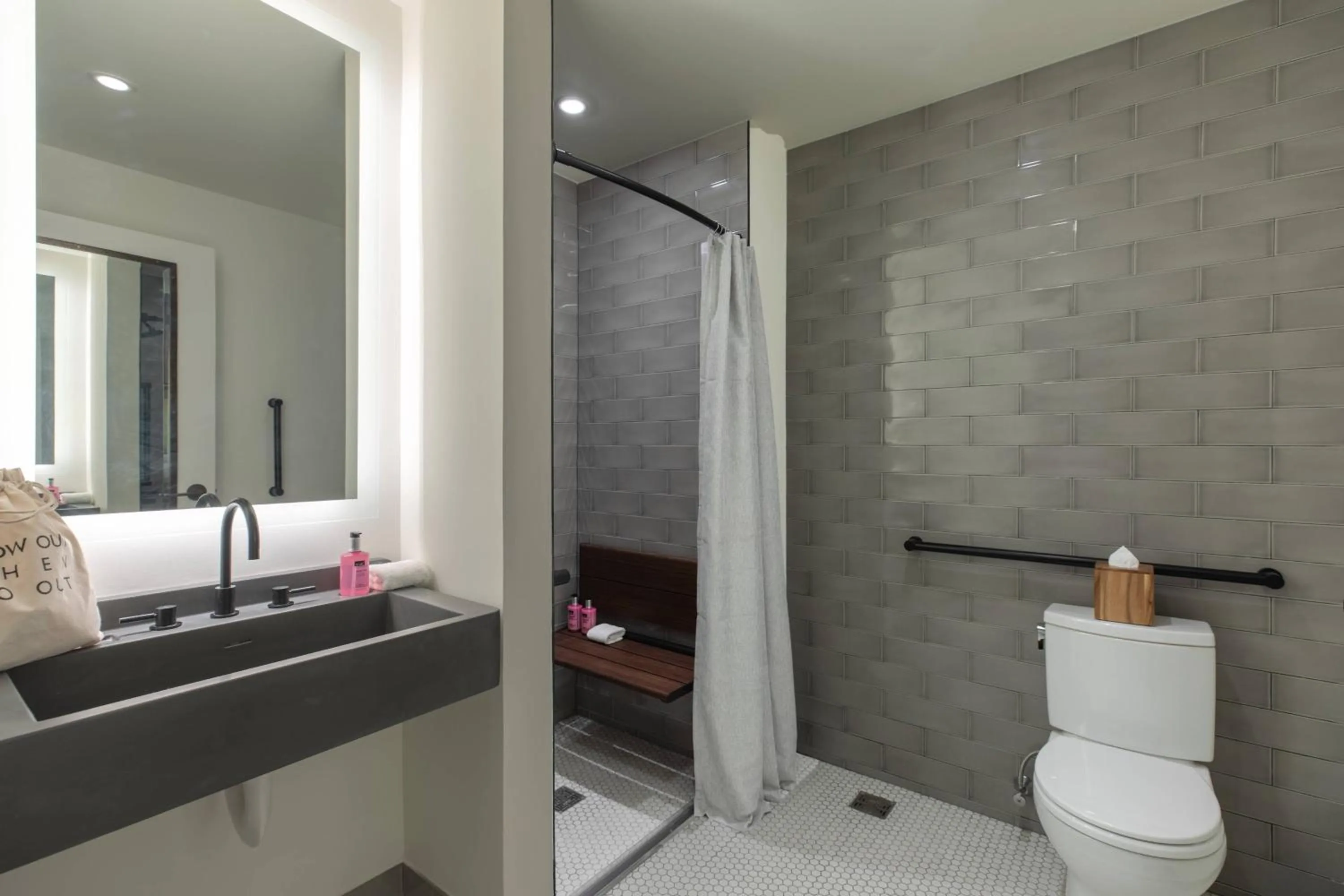 Bathroom in Moxy NYC Downtown