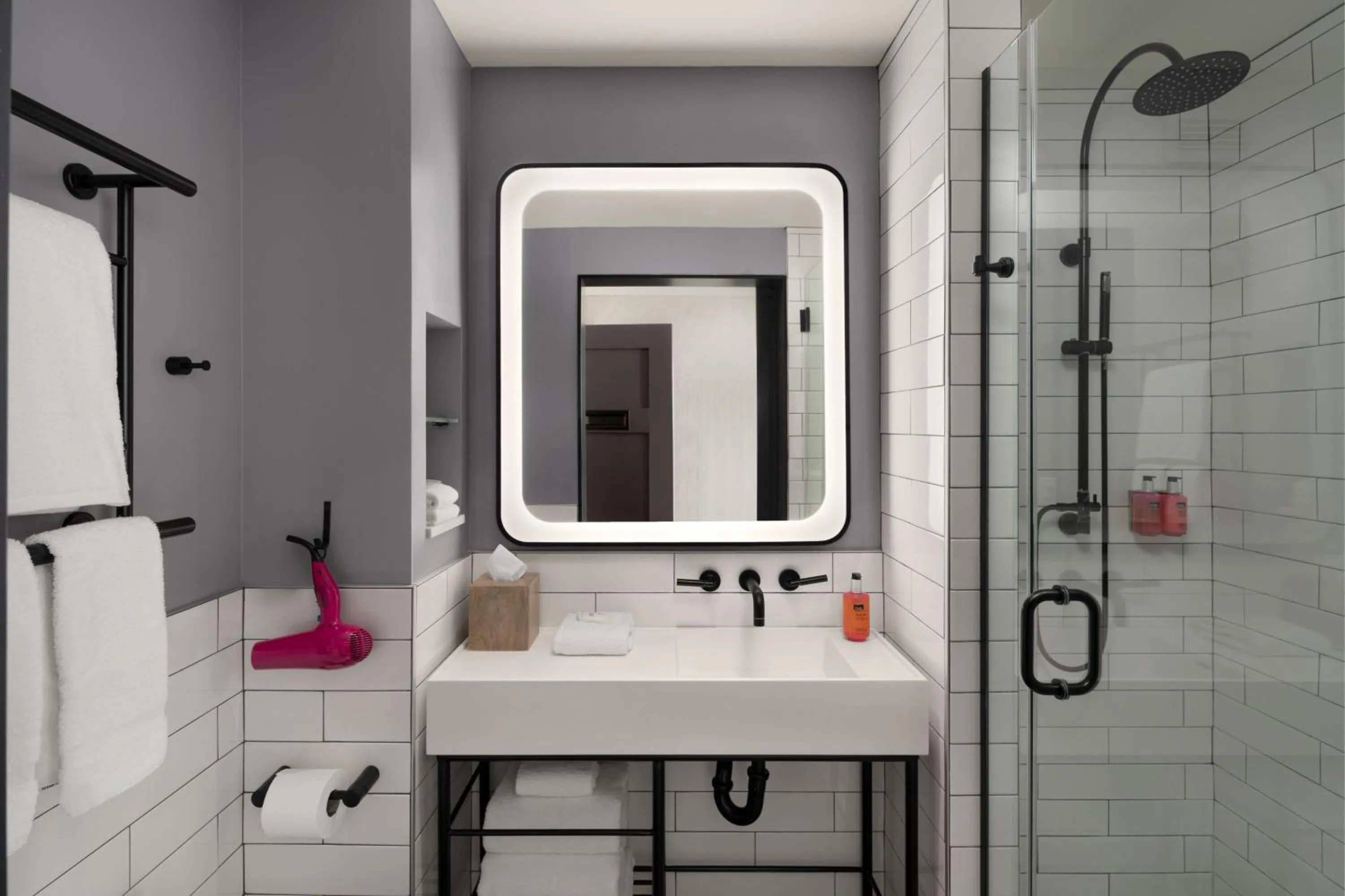 Bathroom in Moxy San Diego Gaslamp Quarter