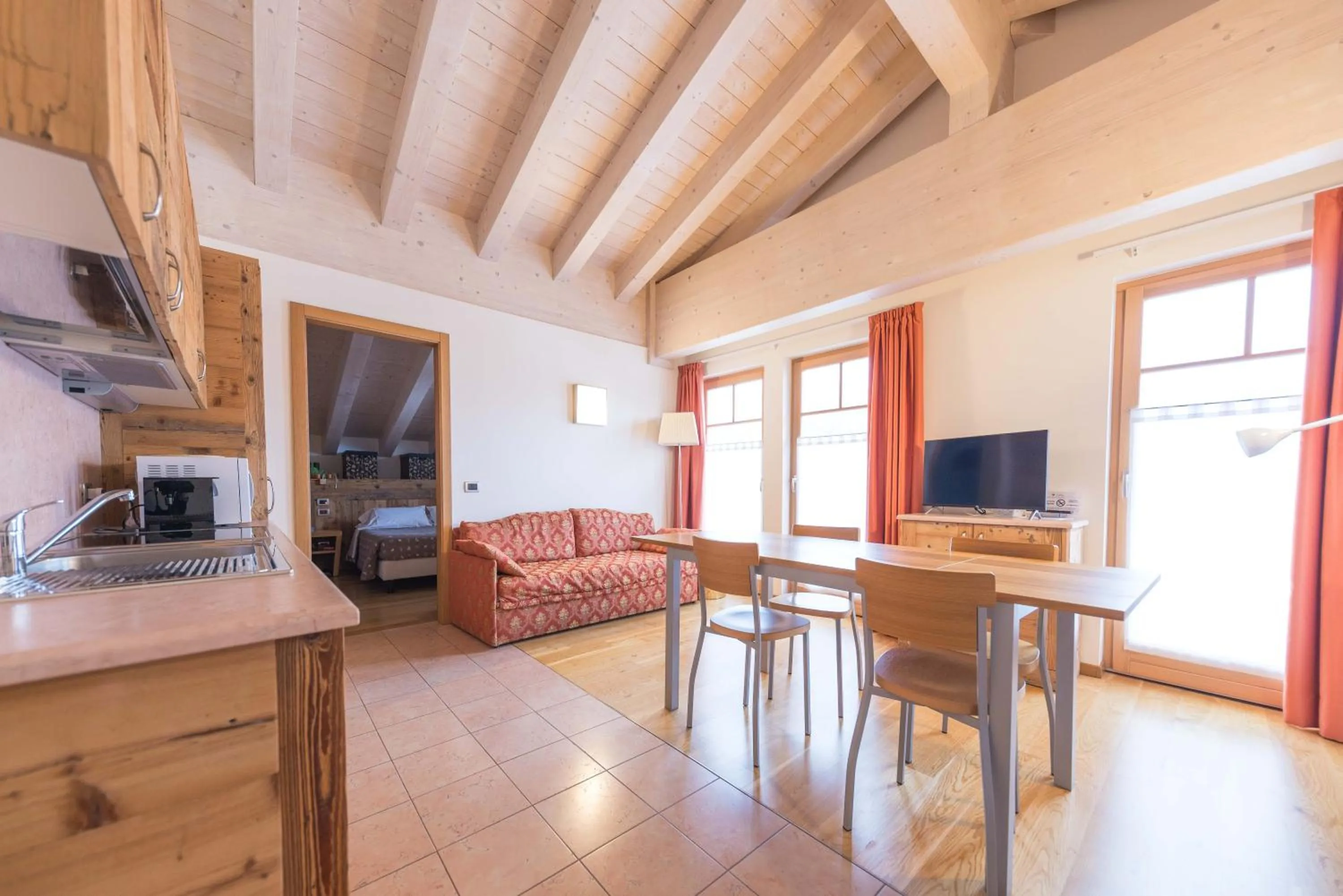 Kitchen or kitchenette in Hotel Ideal