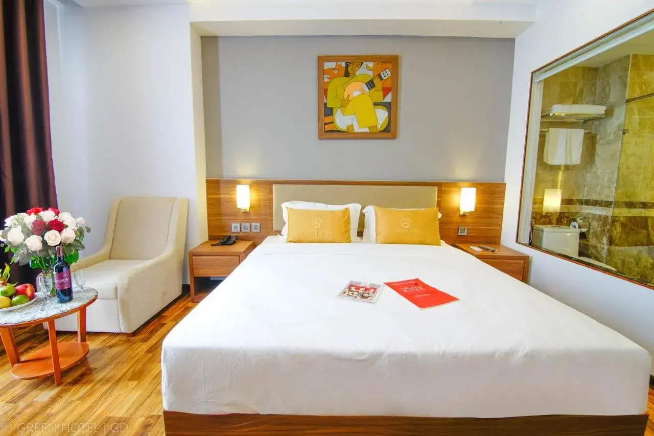 Bedroom, Bed in Green Hadong Hotel Bedroom, Bed in Green Hadong Hotel