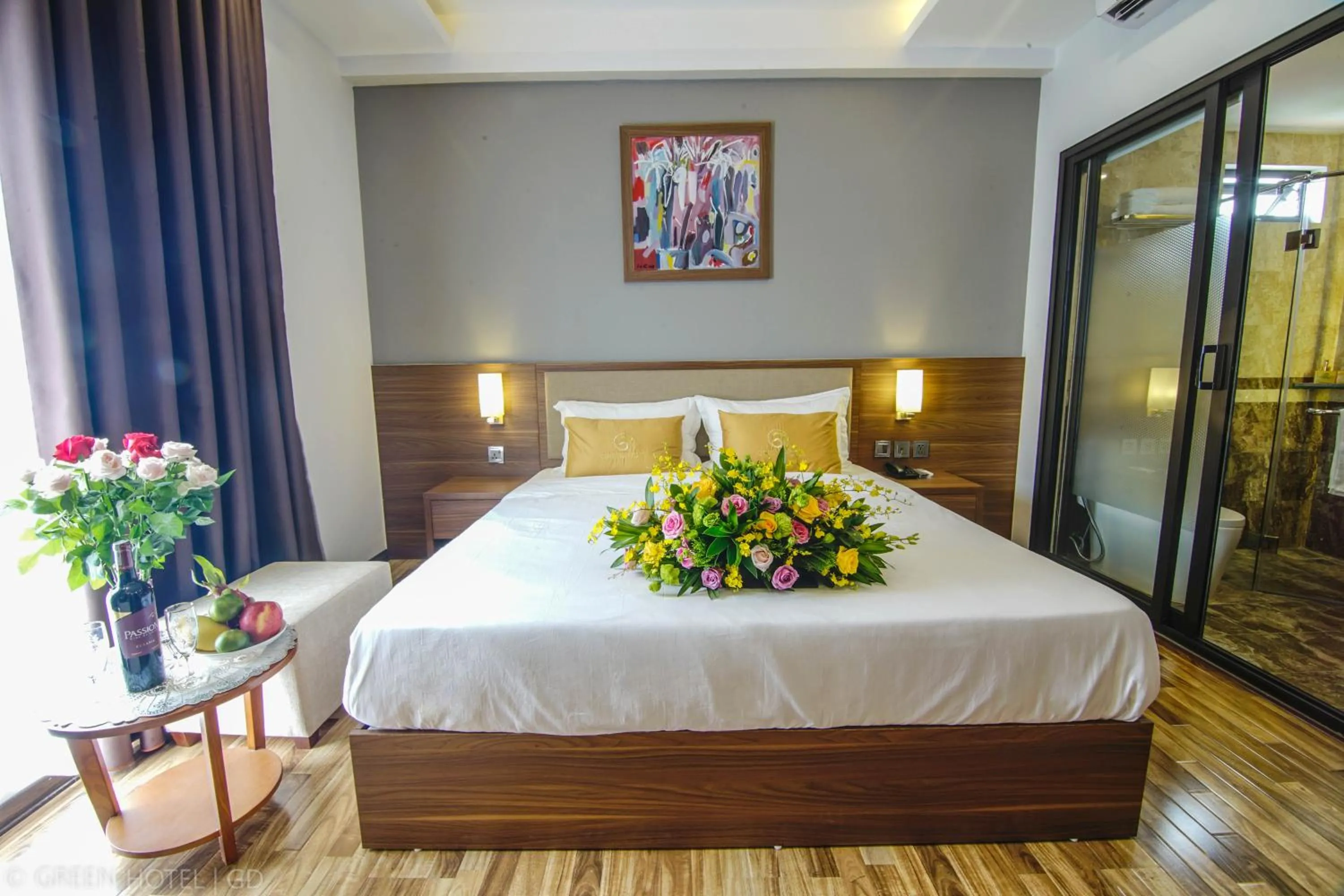 Bedroom, Bed in Green Hadong Hotel