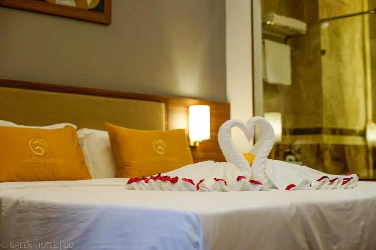 Decorative detail, Bed in Green Hadong Hotel Decorative detail, Bed in Green Hadong Hotel