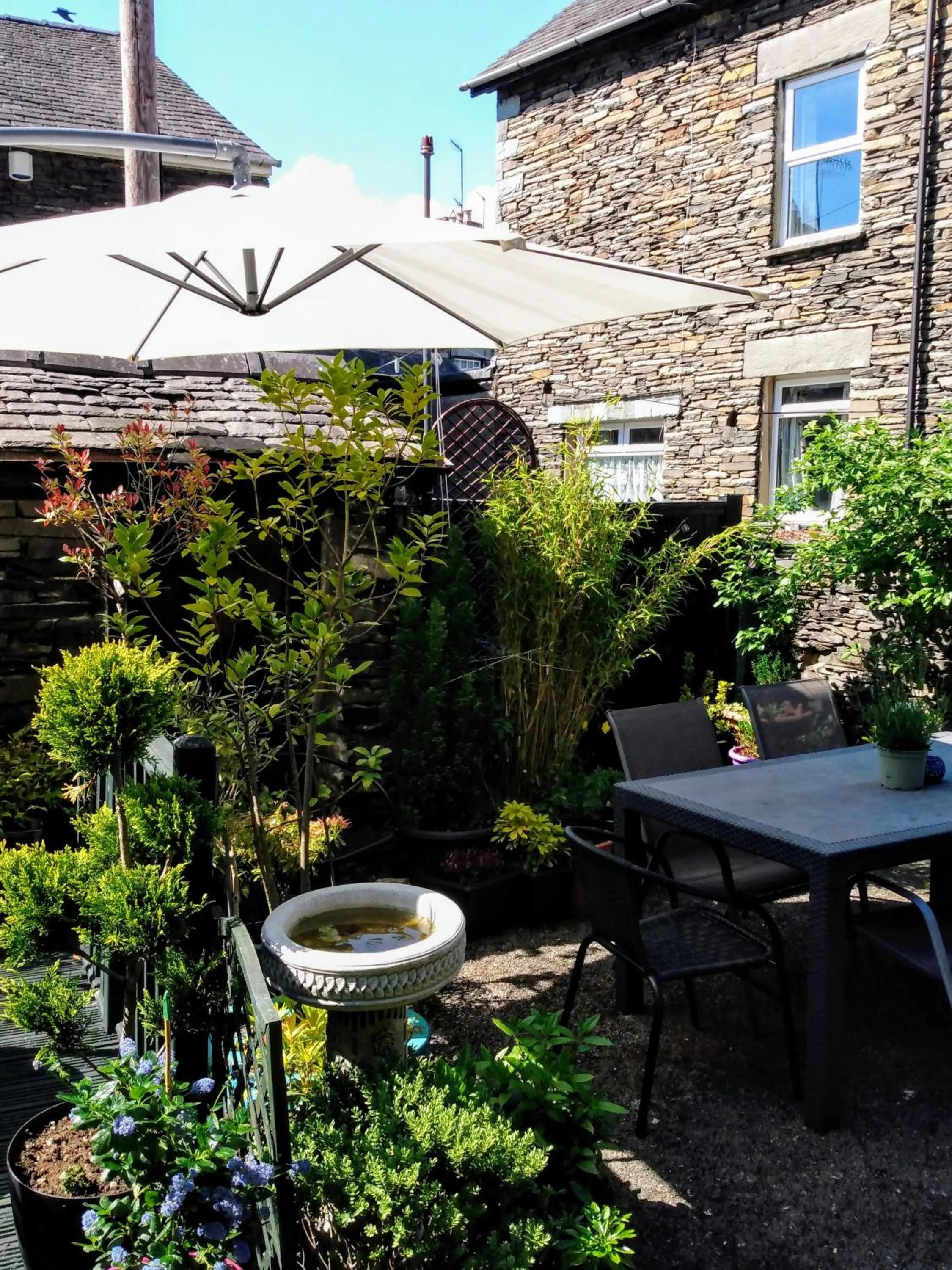 Patio in The Lakes B and B