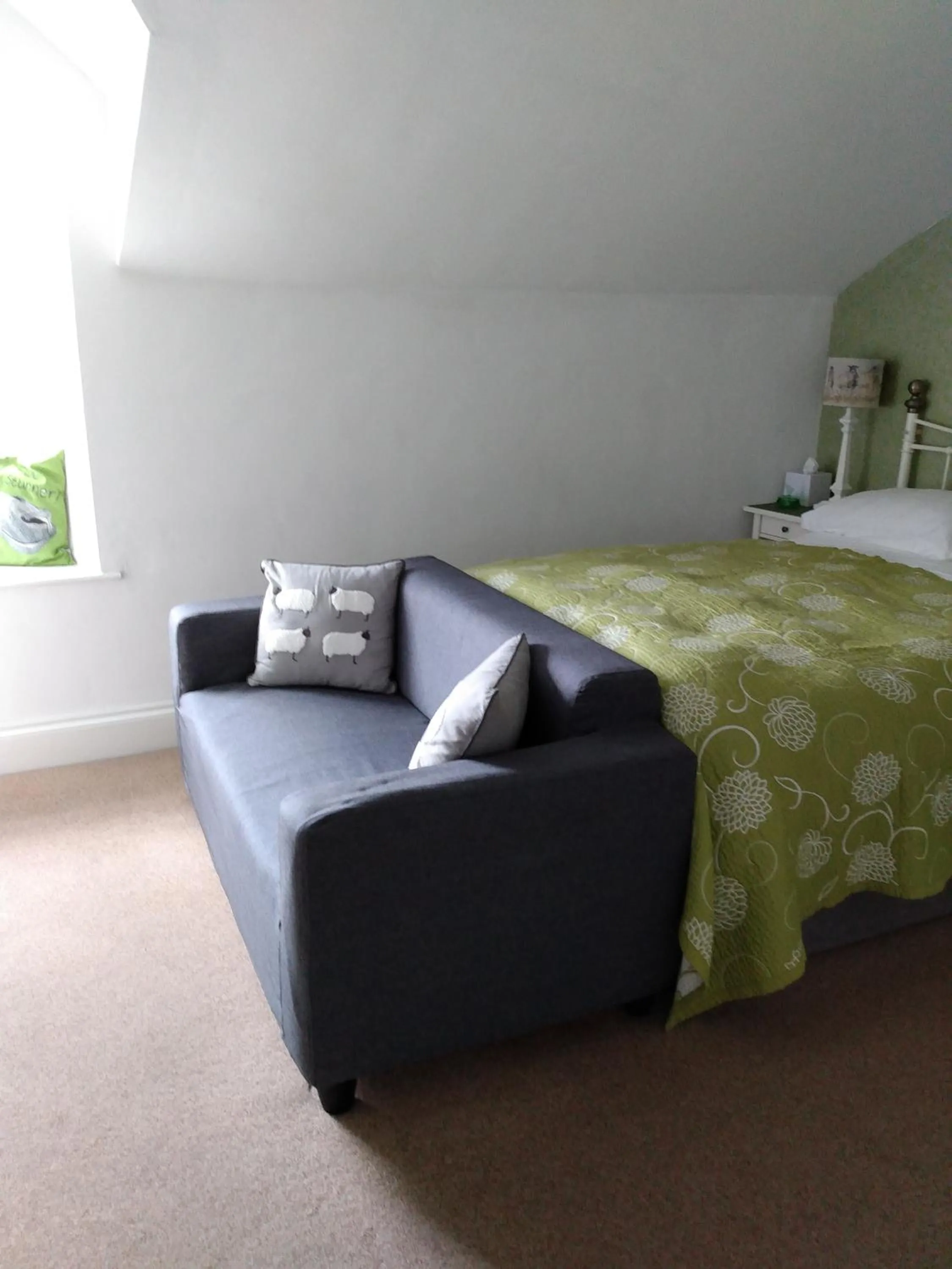 Seating area, Bed in The Lakes B and B
