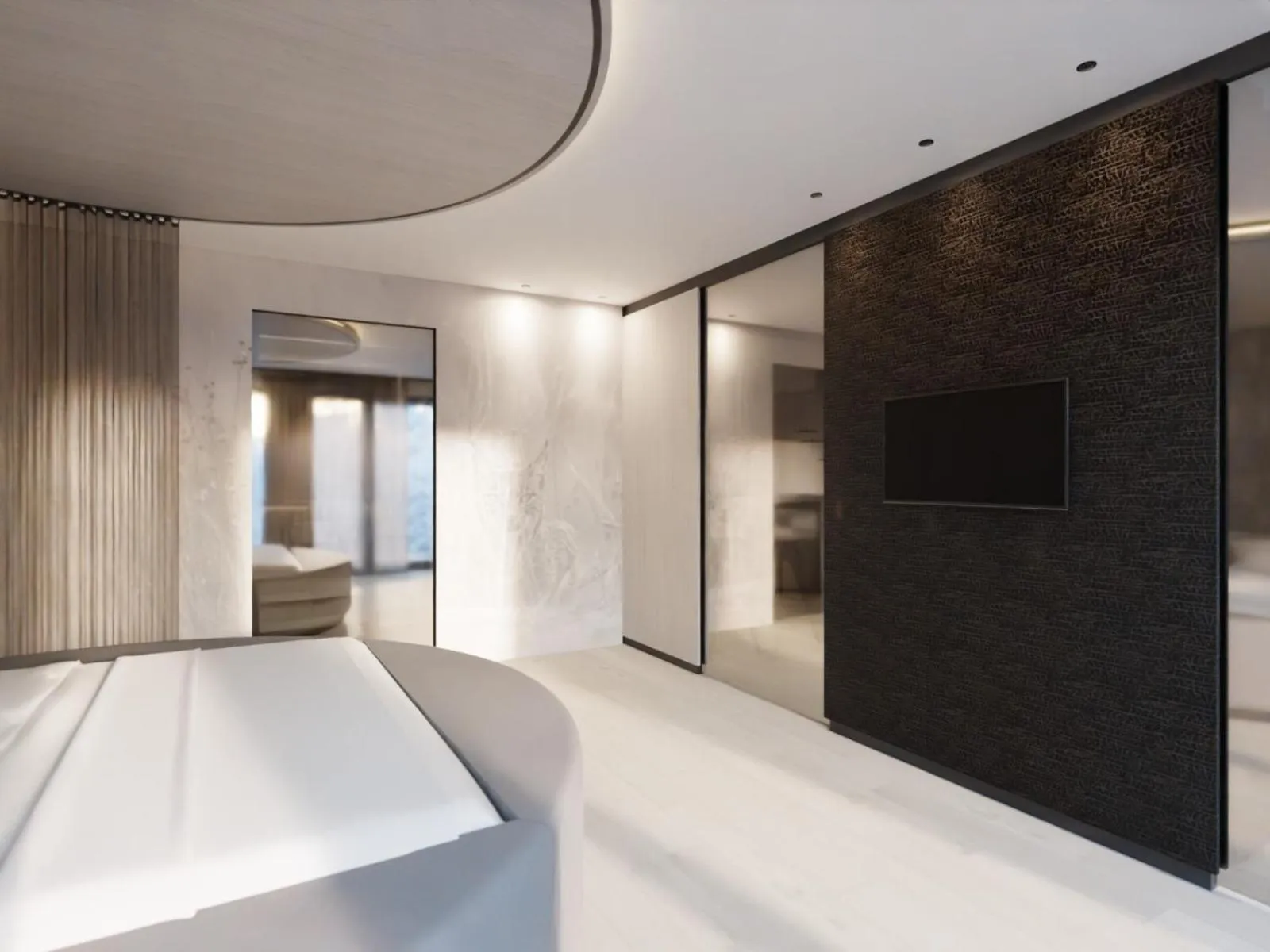 Bed in Hotel Rosengarten