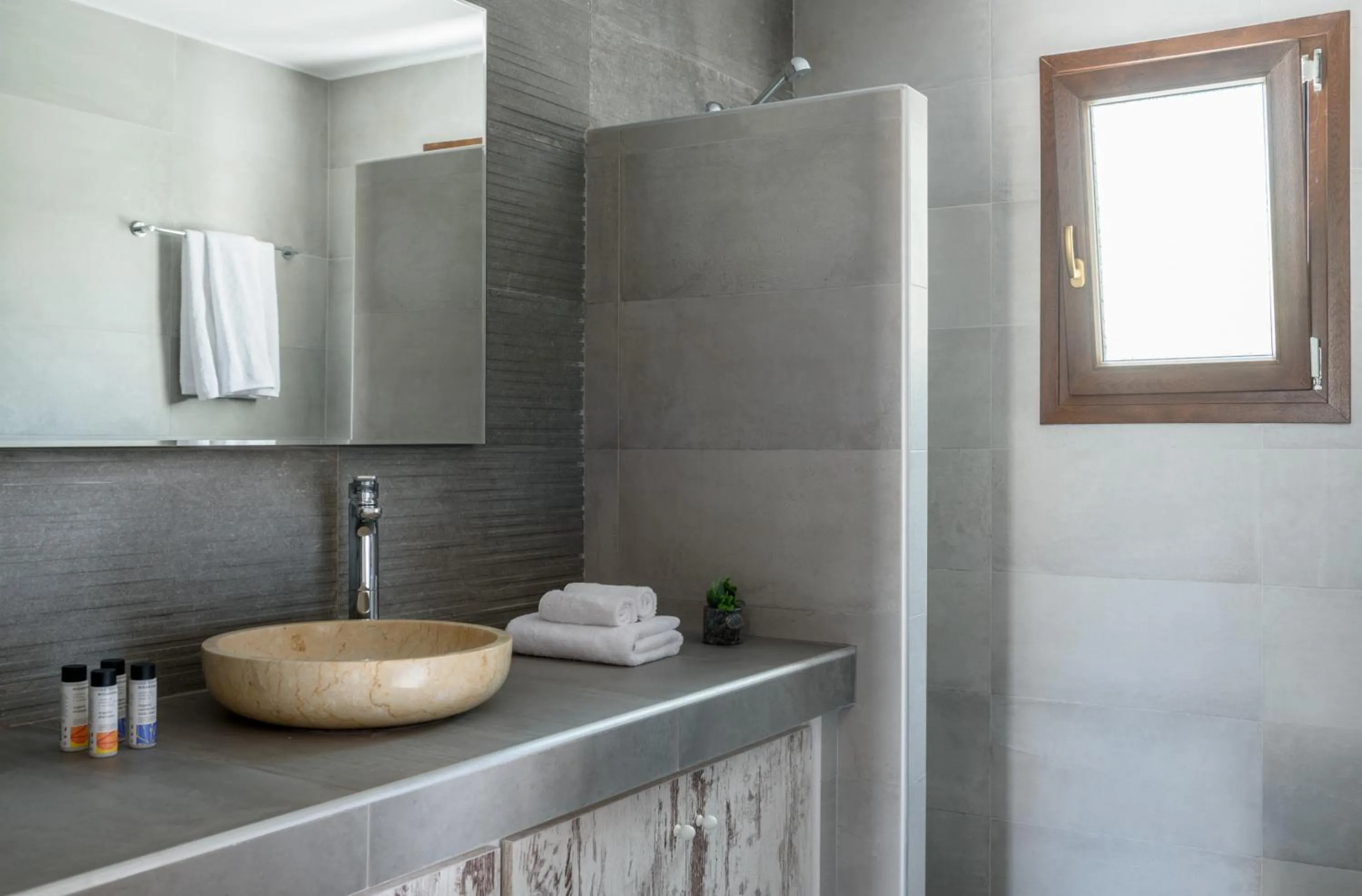 Bathroom in Elia Residences Santorini
