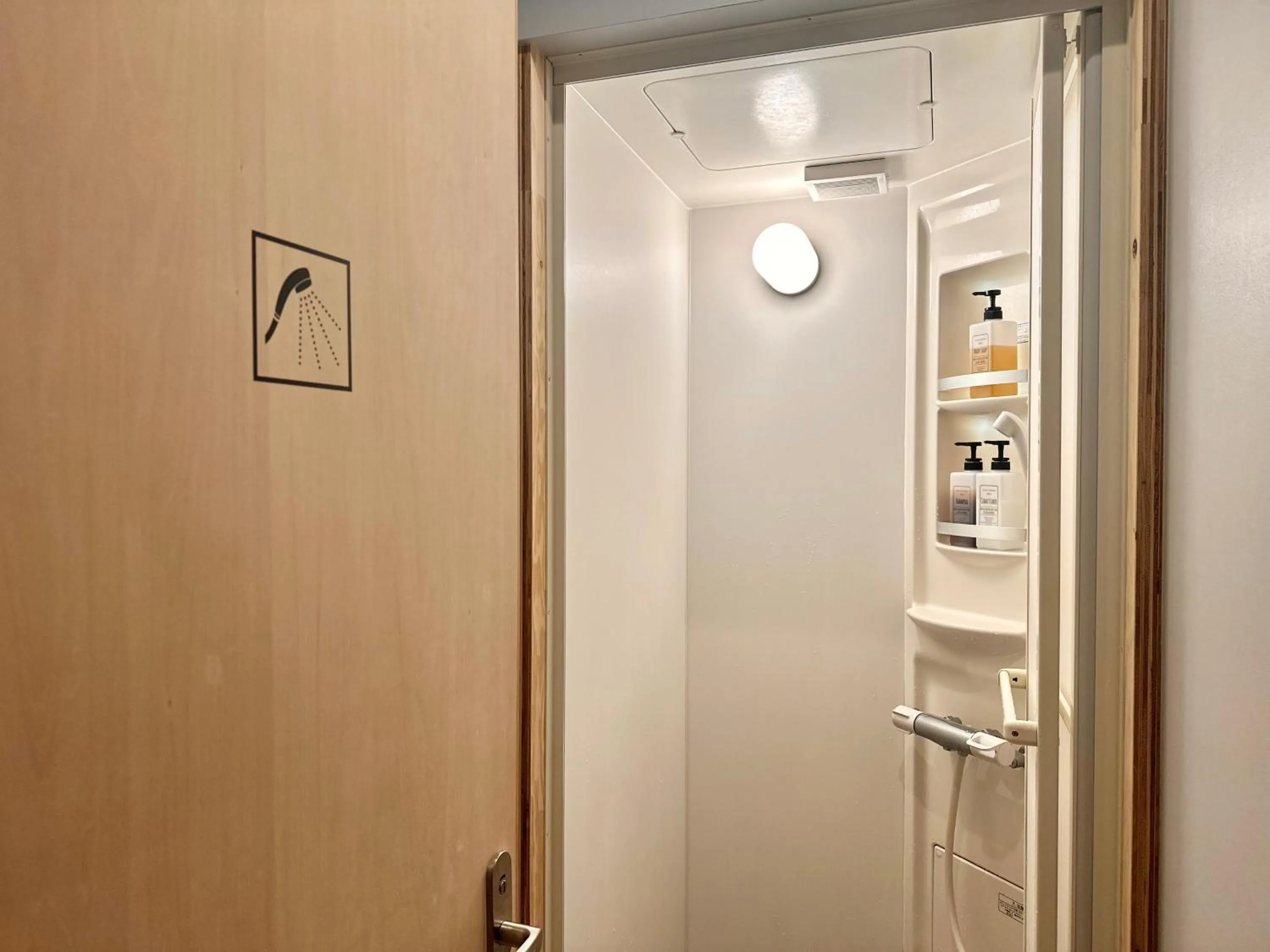 Shower in TRAVEL&BOOK HOTEL HULATONCABIN TAKAMATSU