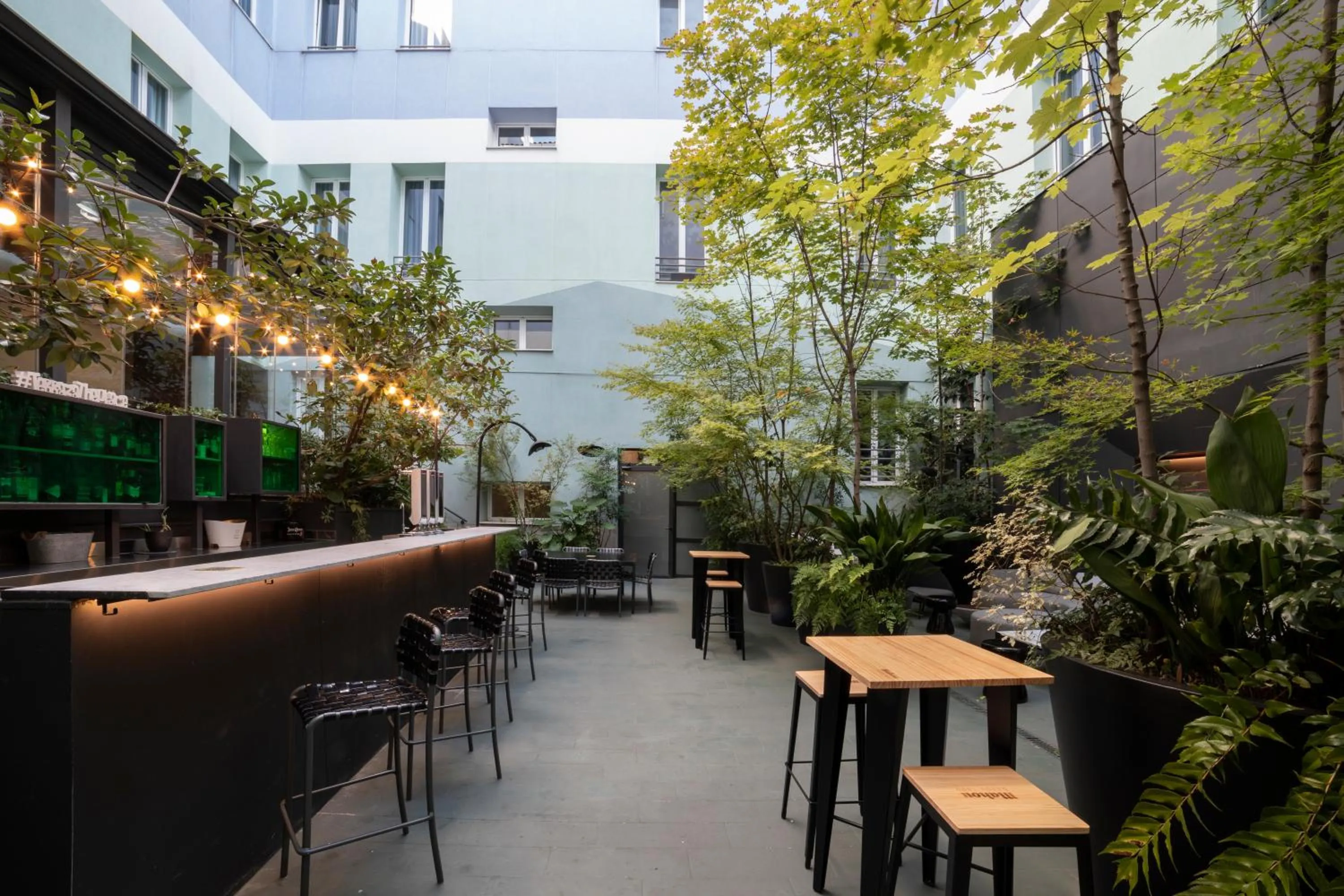 Patio in Petit Palace Santa Bárbara
