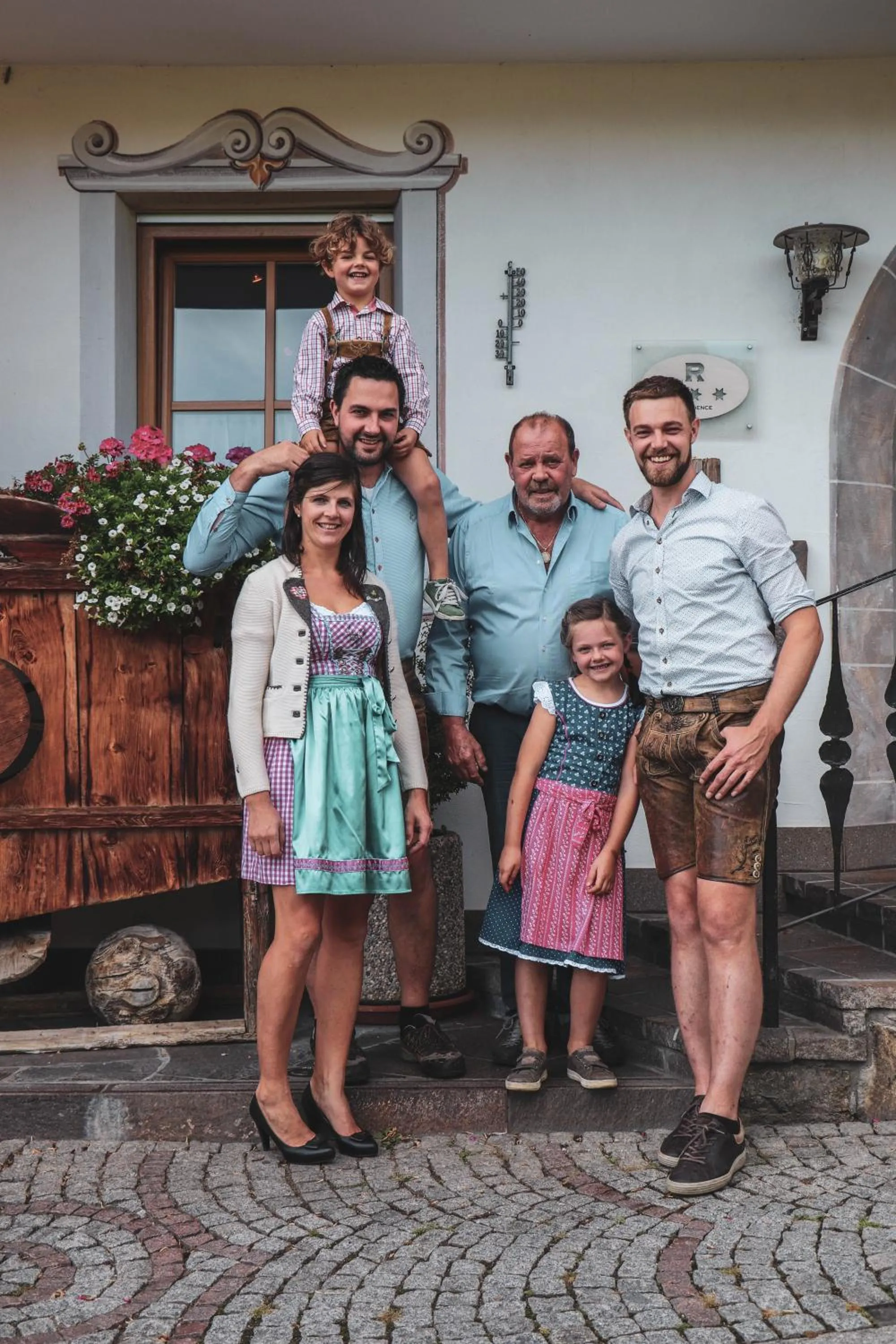 Family in Hotel Residence Gasser