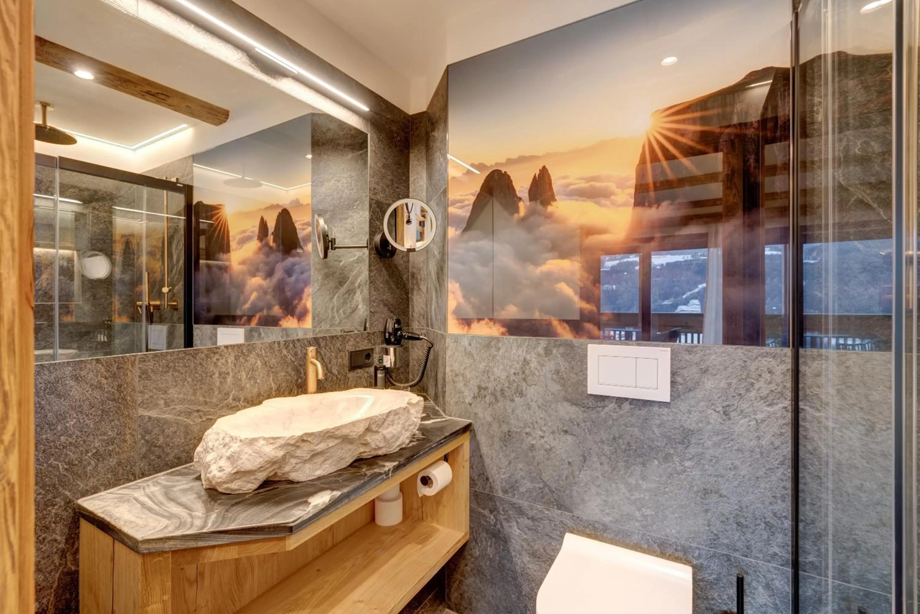 Shower in Hotel Residence Gasser